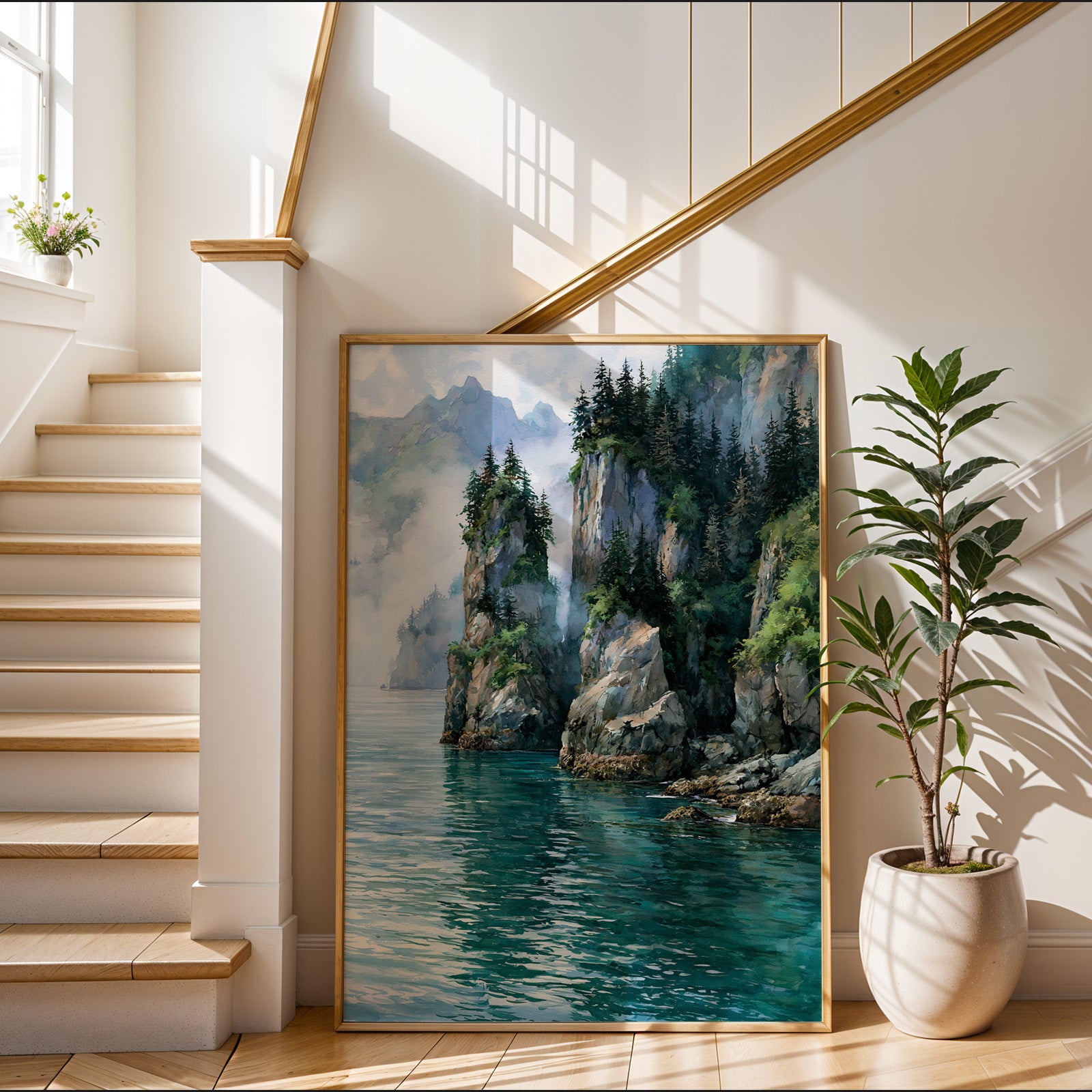 Kenai Fjords National Park Watercolor Art