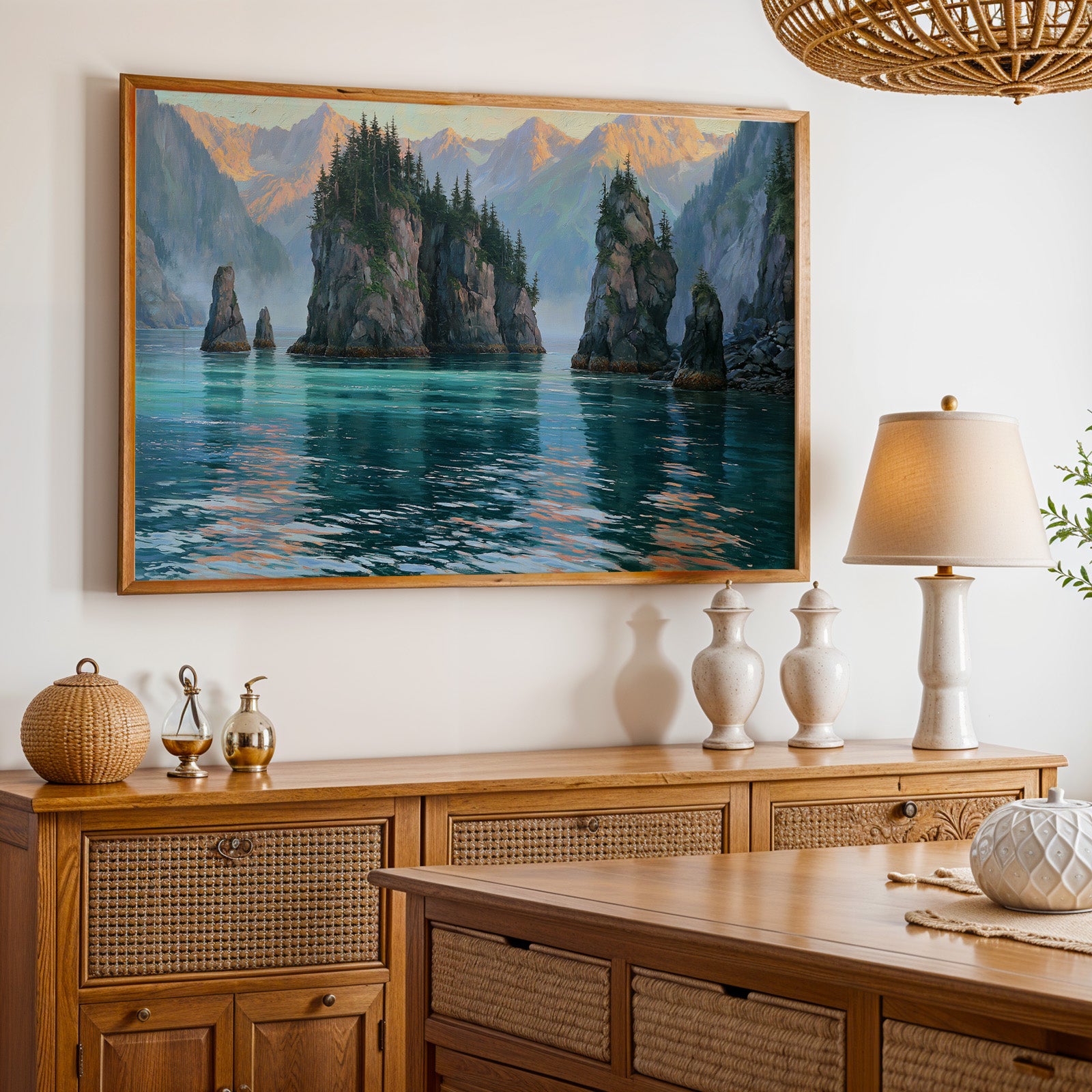 Kenai Fjords National Park Classical Oil Painting