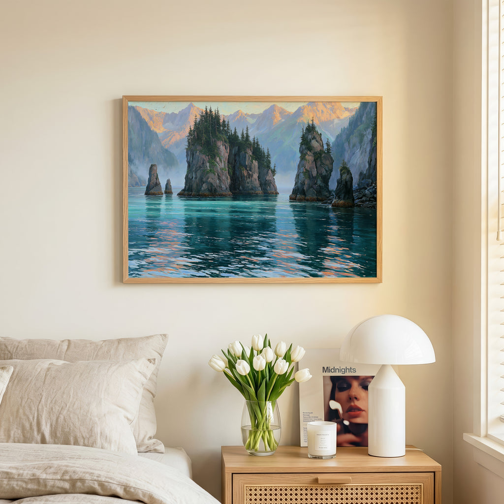 Kenai Fjords National Park Classical Oil Painting