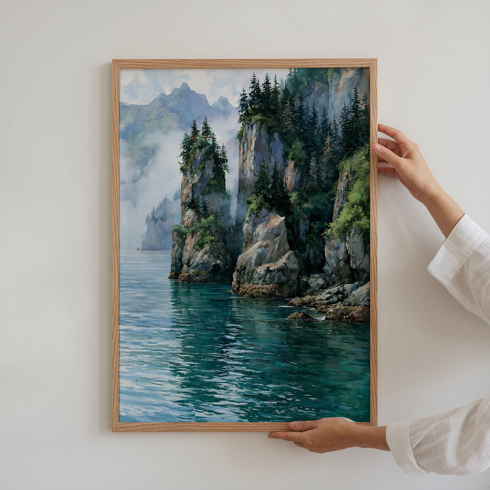 Kenai Fjords National Park Watercolor Art