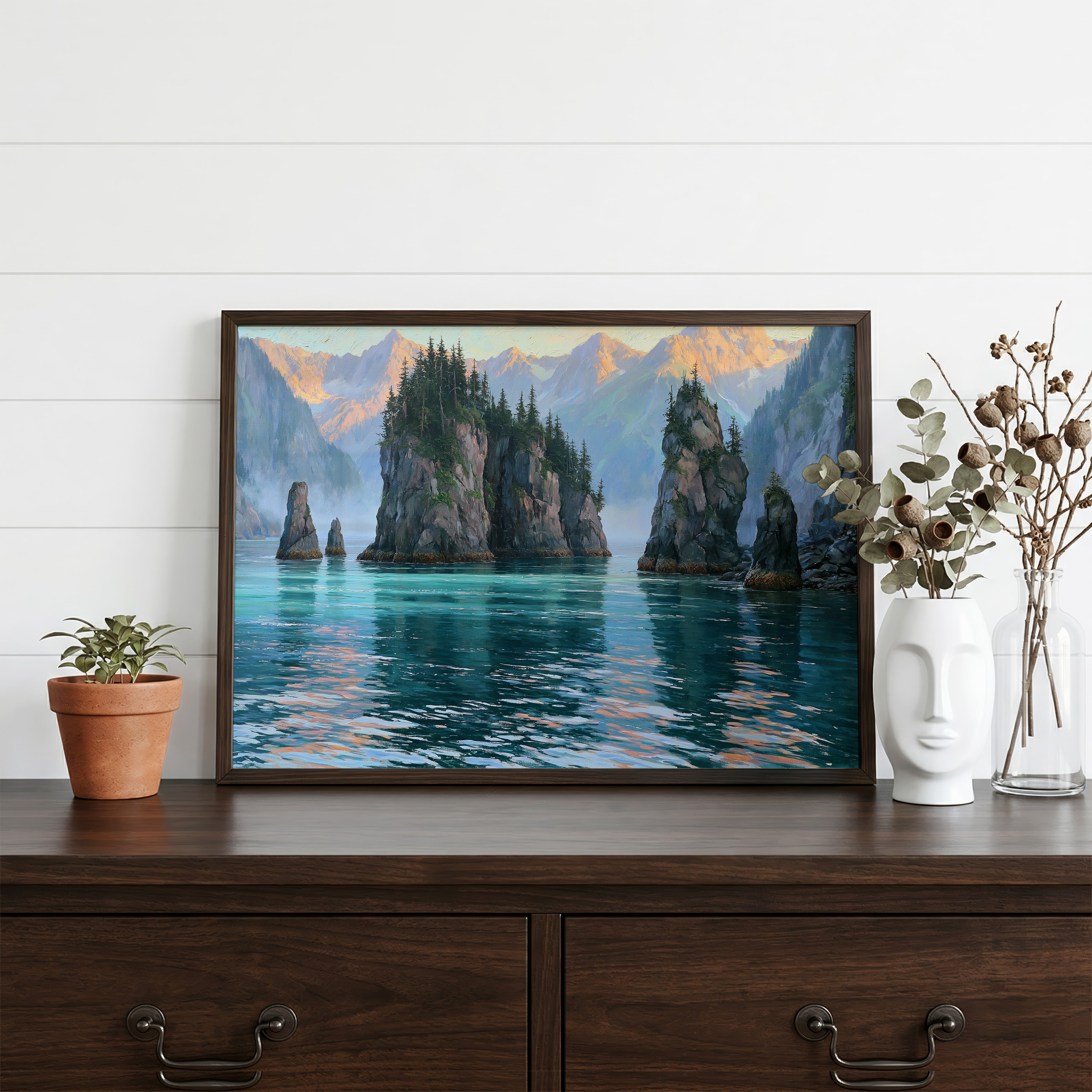 Kenai Fjords National Park Classical Oil Painting