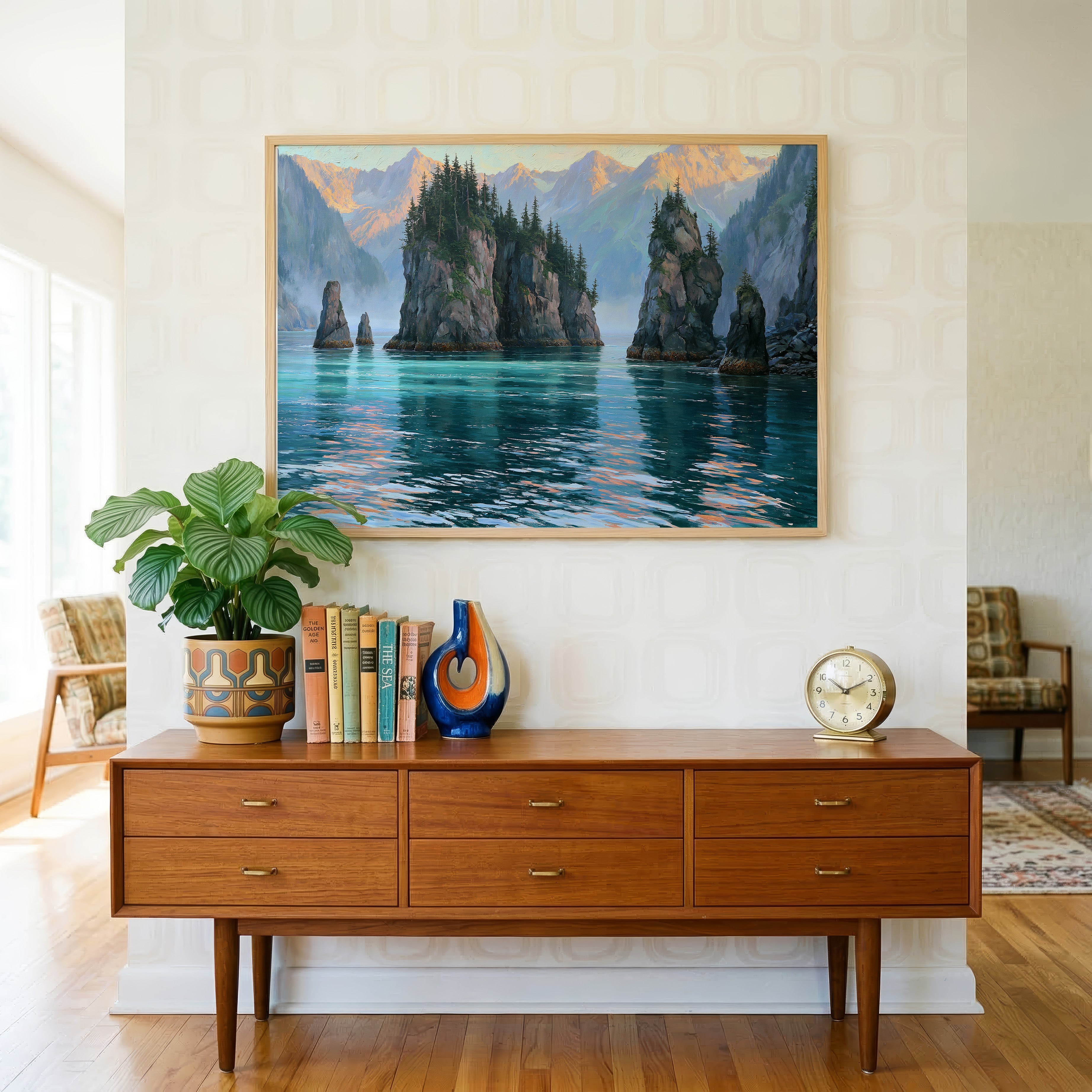 Kenai Fjords National Park Classical Oil Painting