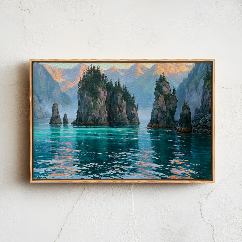 Kenai Fjords National Park Classical Oil Painting