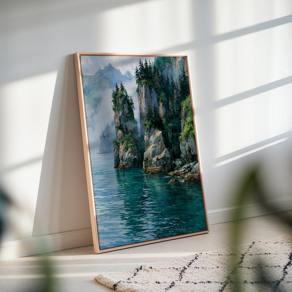 Kenai Fjords National Park Watercolor Art
