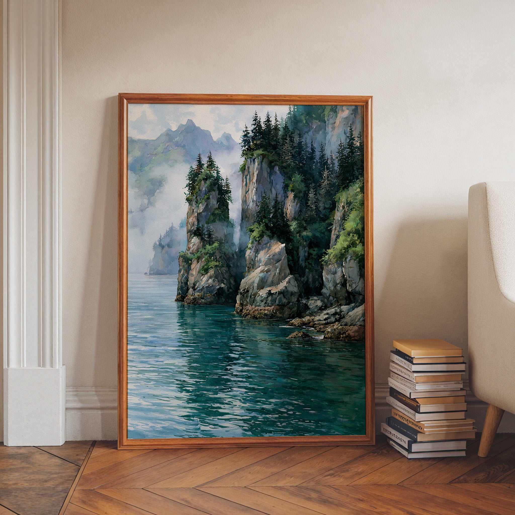 Kenai Fjords National Park Watercolor Art