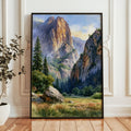 Kings Canyon National Park Watercolor Art