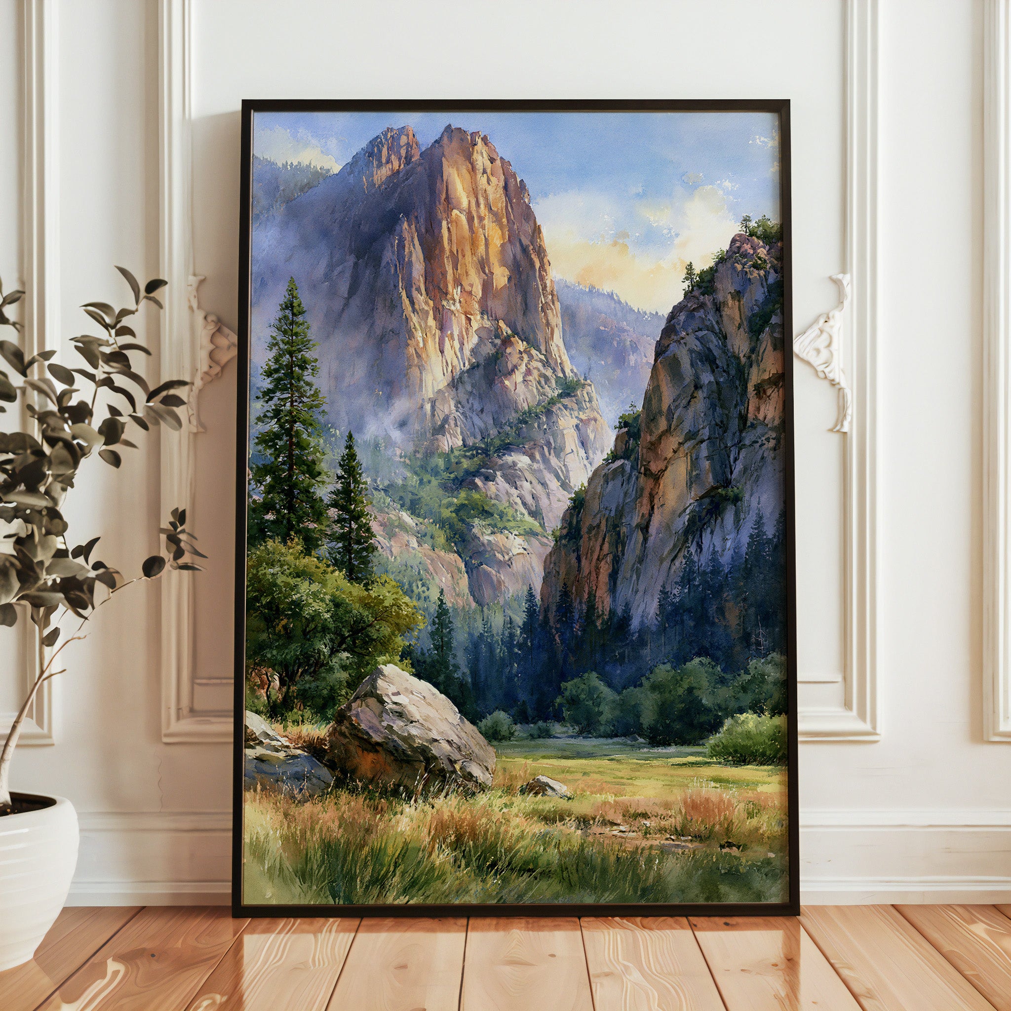 Kings Canyon National Park Watercolor Art