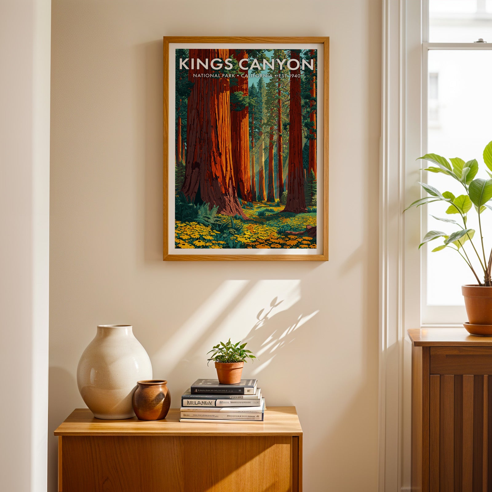 Retro Kings Canyon National Park Print