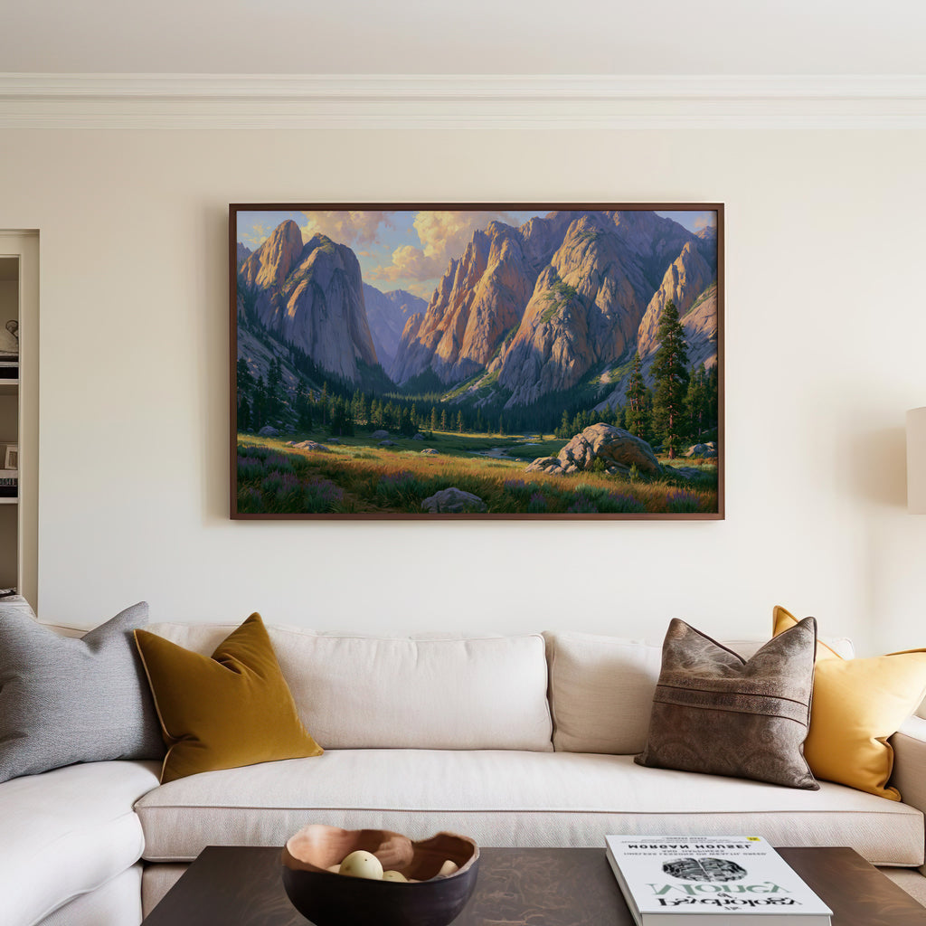 Kings Canyon National Park Classical Oil Painting