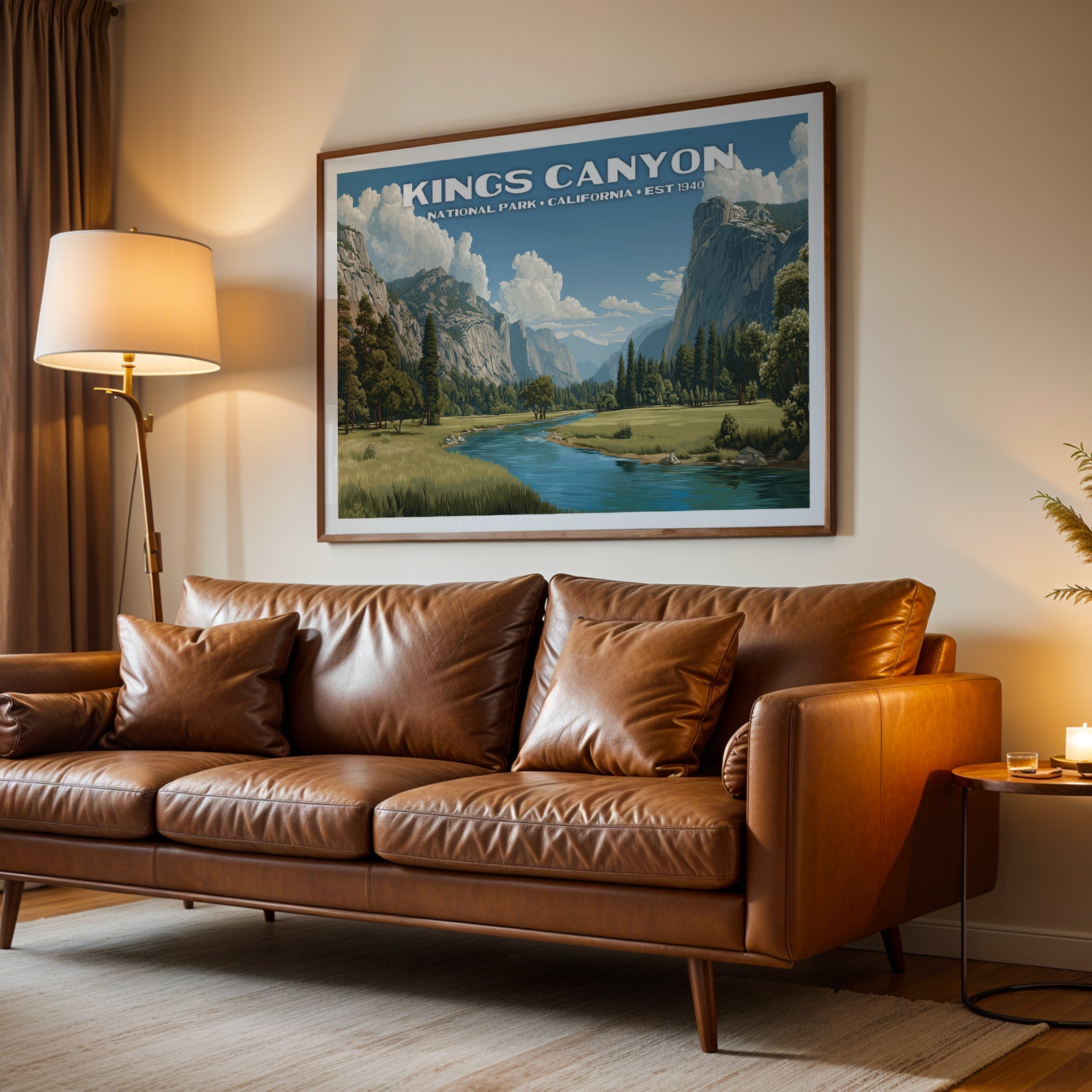 Kings Canyon National Park Horizontal Vintage Art