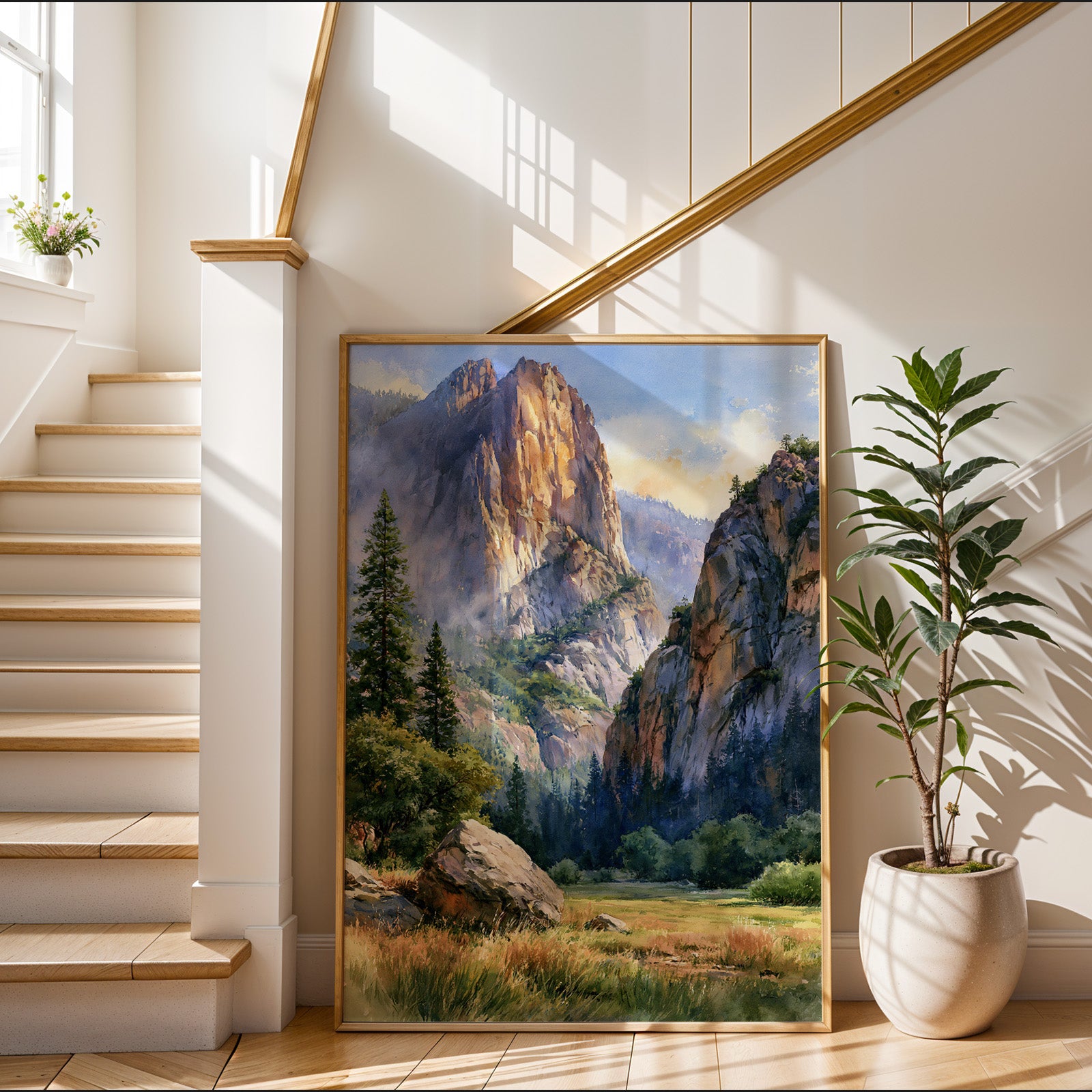 Kings Canyon National Park Watercolor Art