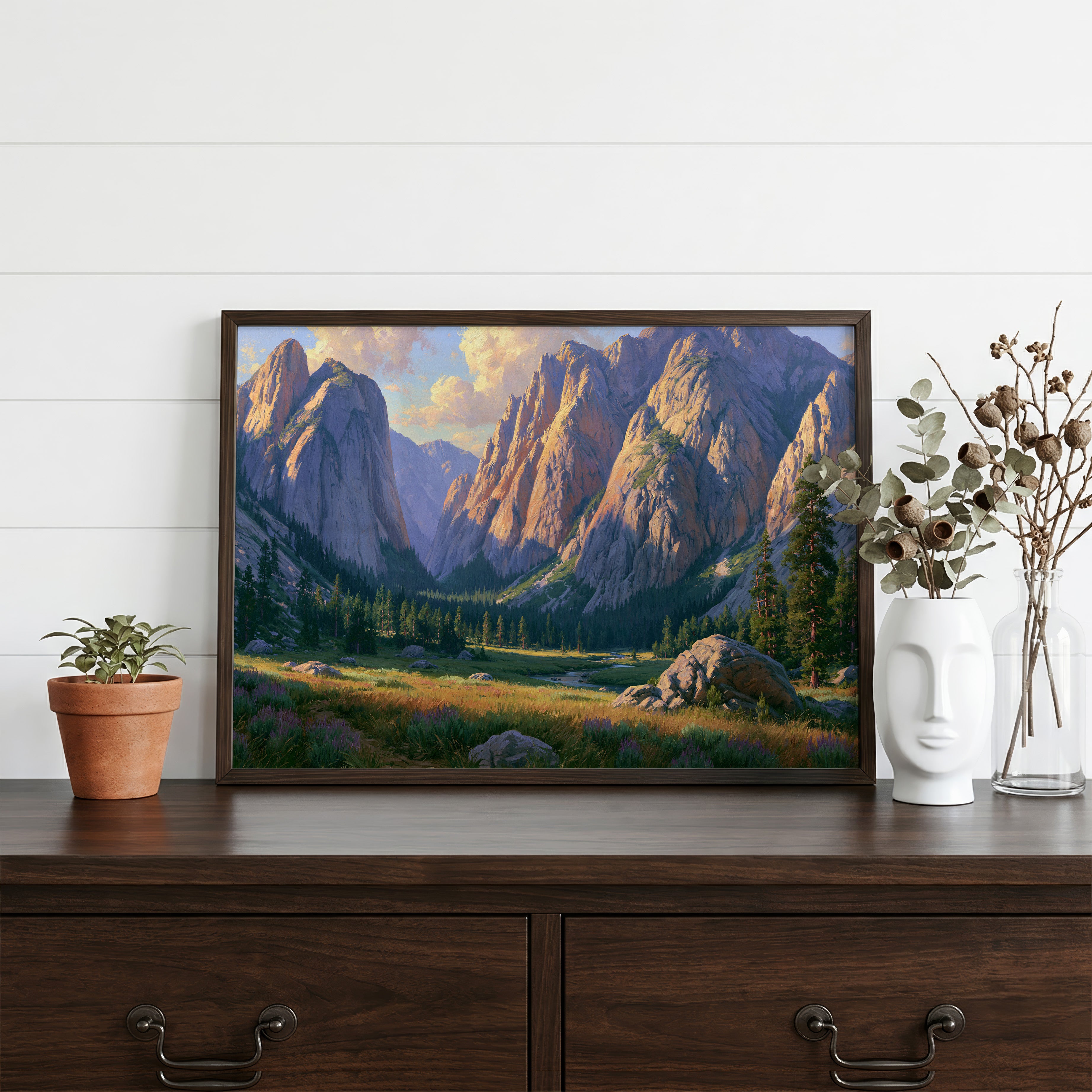 Kings Canyon National Park Classical Oil Painting