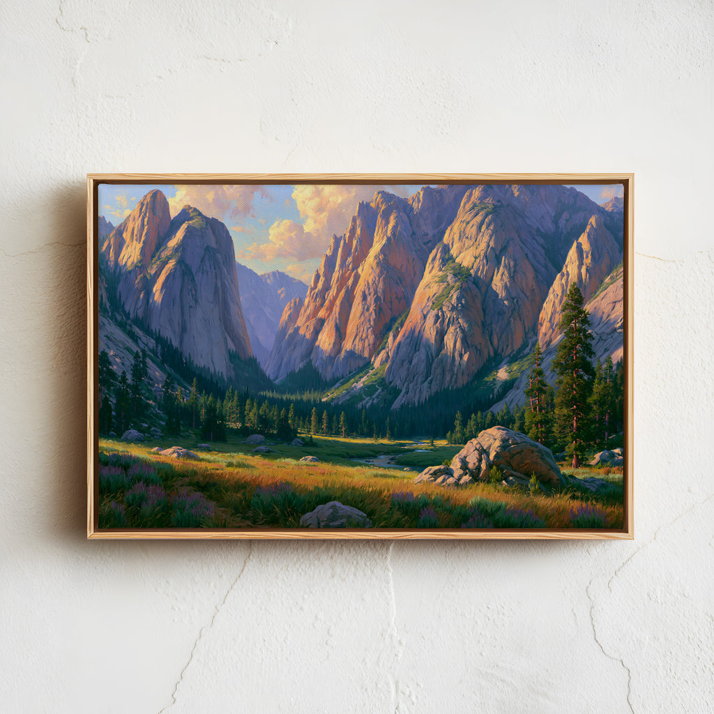 Kings Canyon National Park Classical Oil Painting