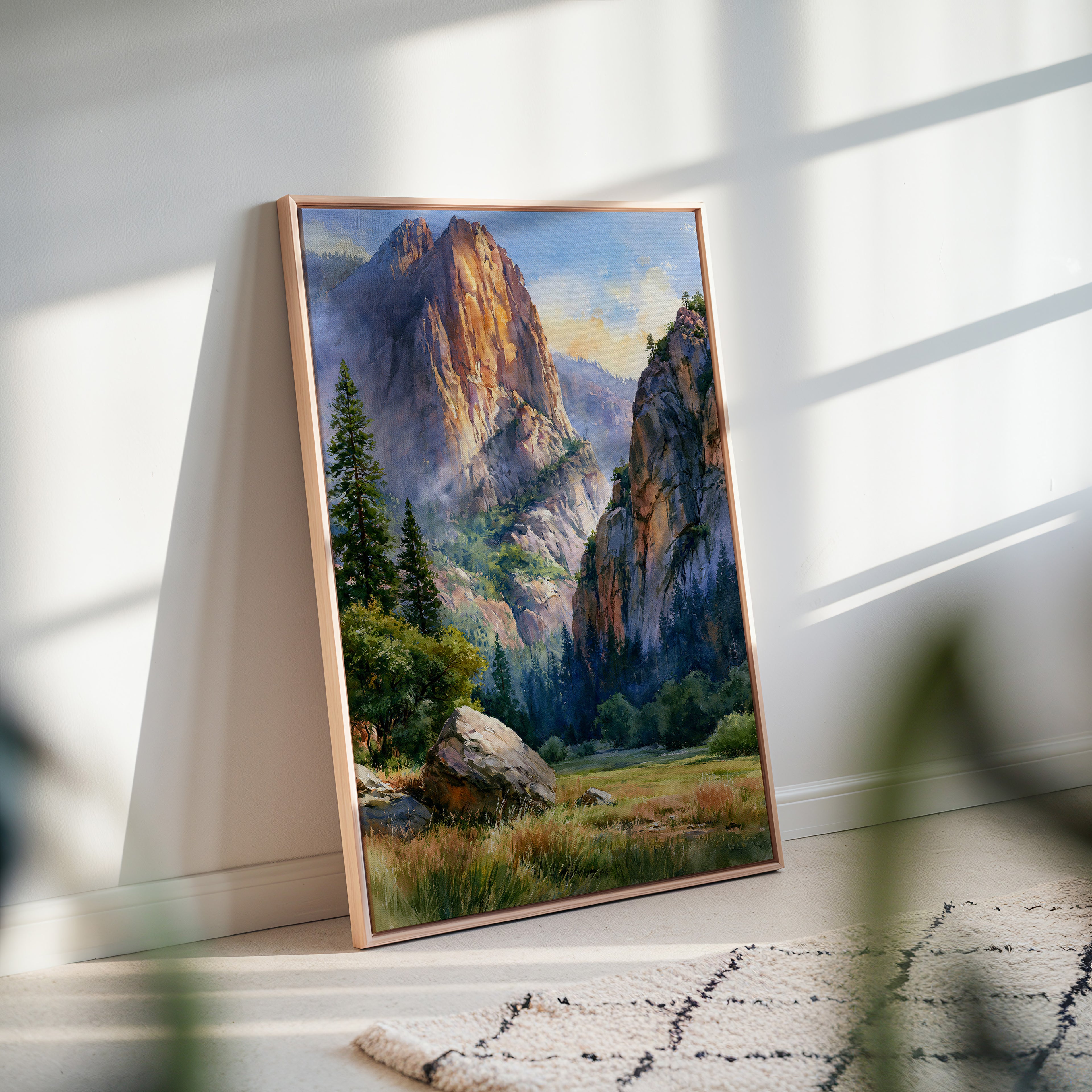 Kings Canyon National Park Watercolor Art