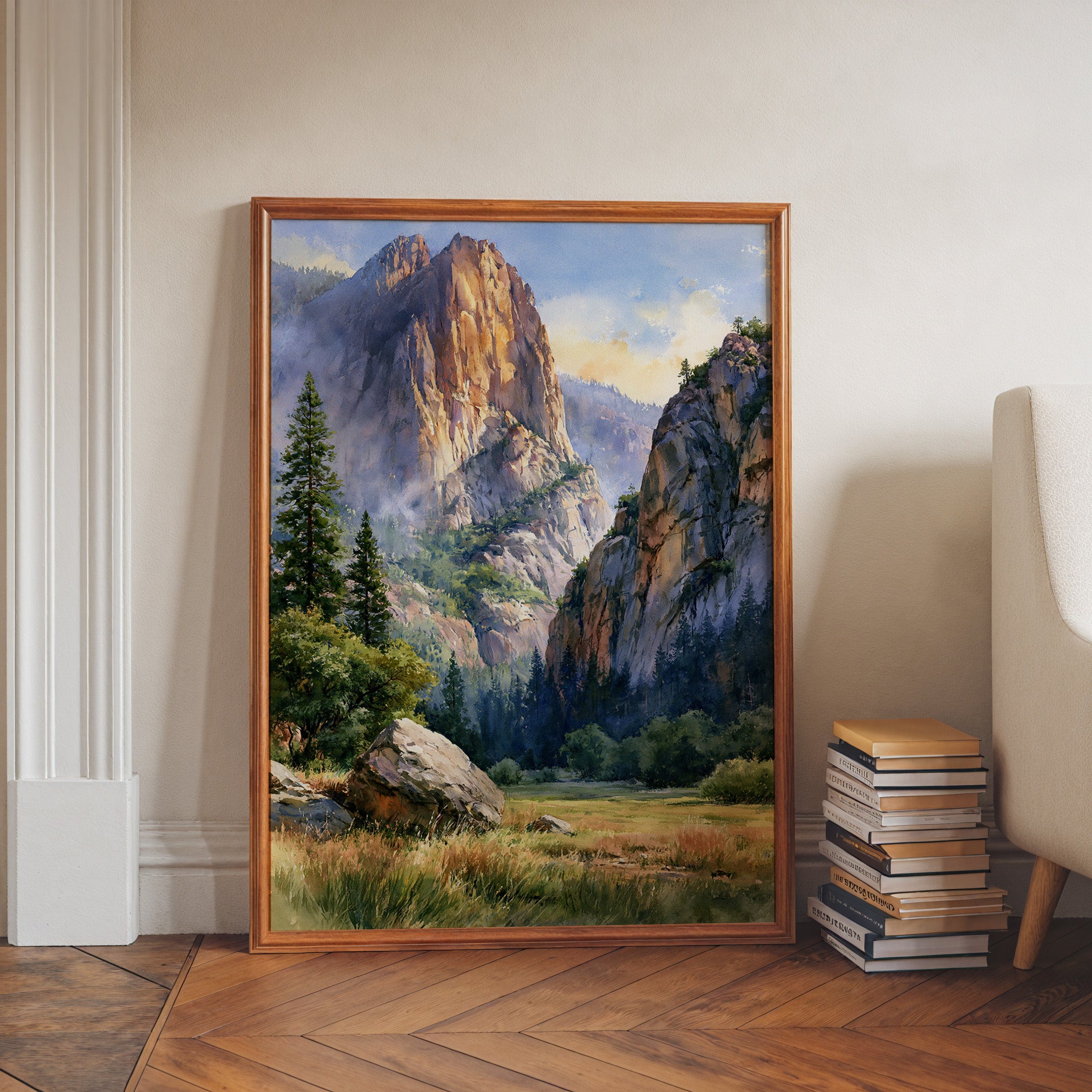 Kings Canyon National Park Watercolor Art