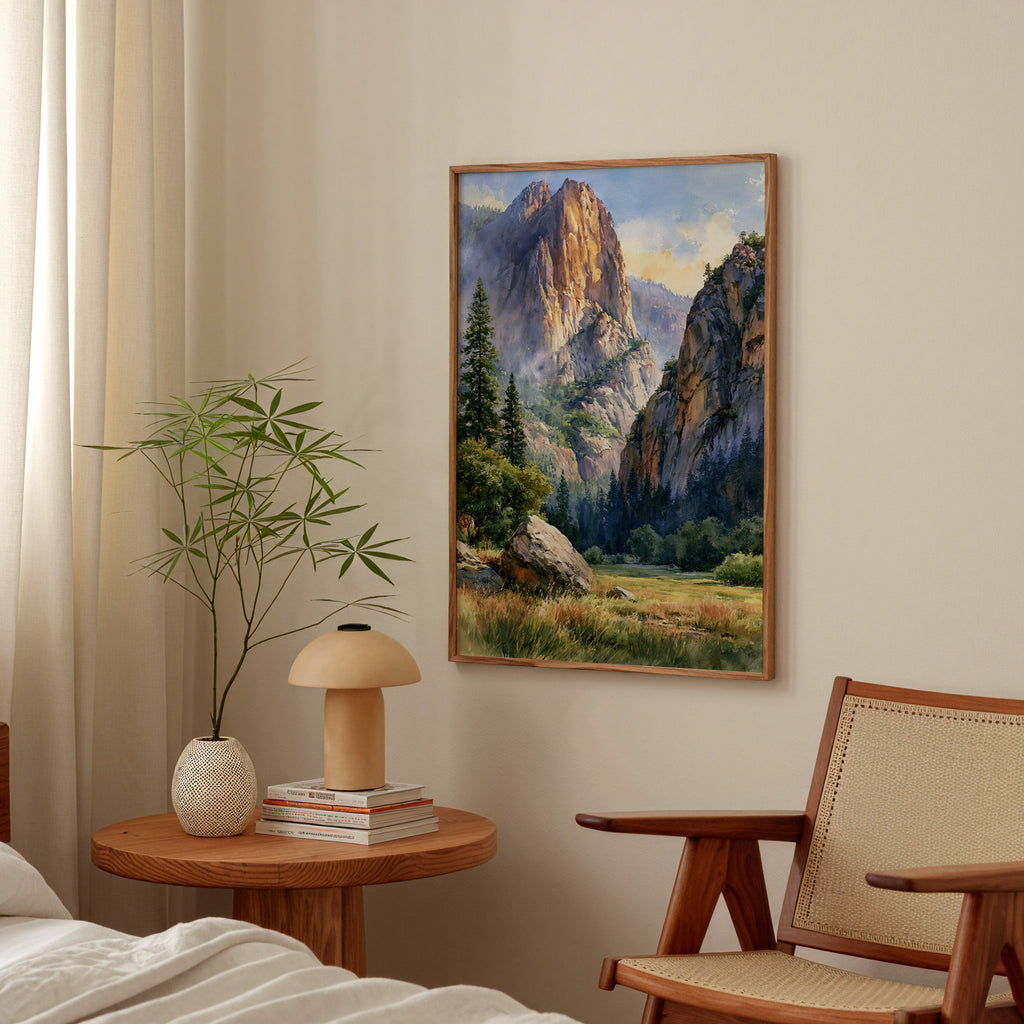 Kings Canyon National Park Watercolor Art