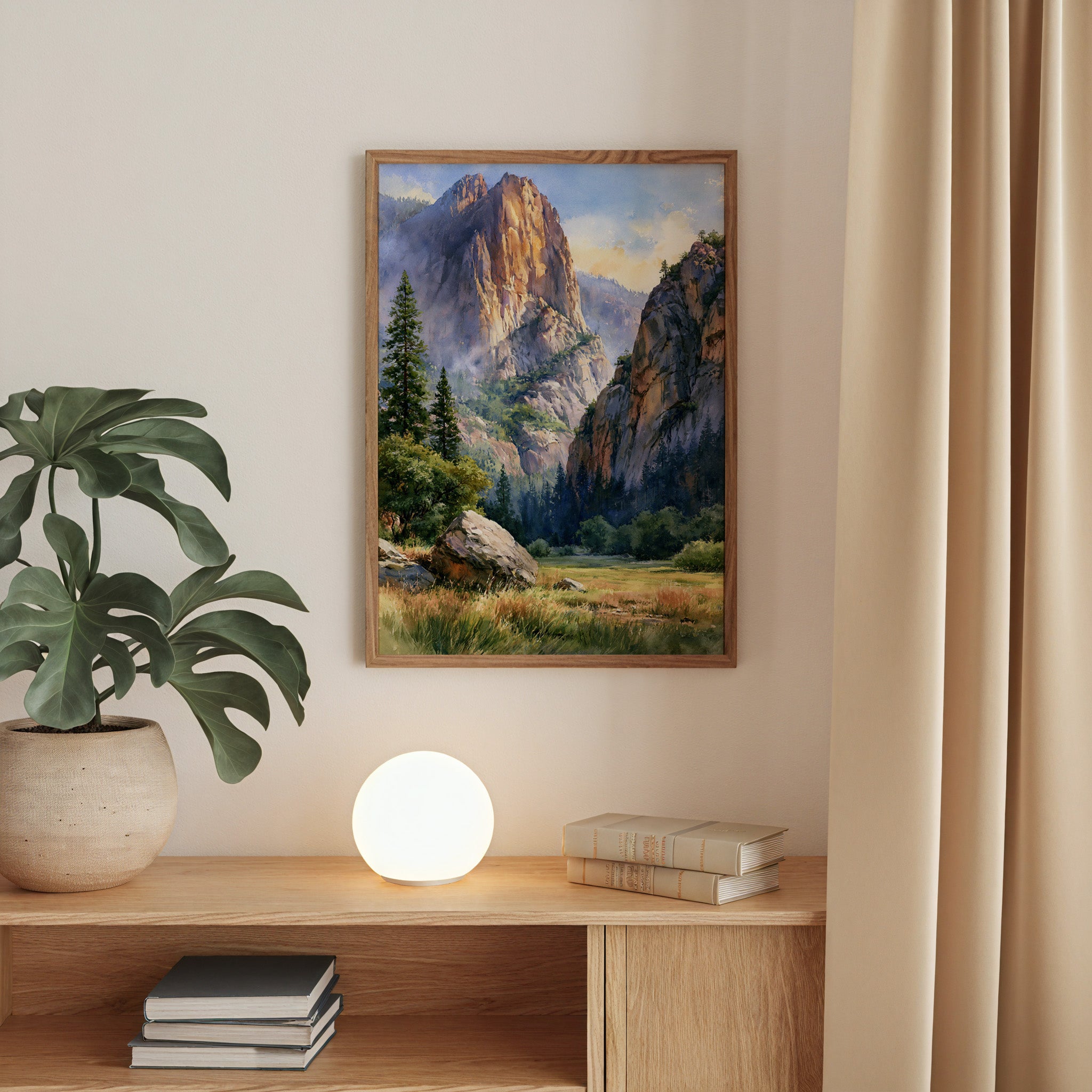 Kings Canyon National Park Watercolor Art