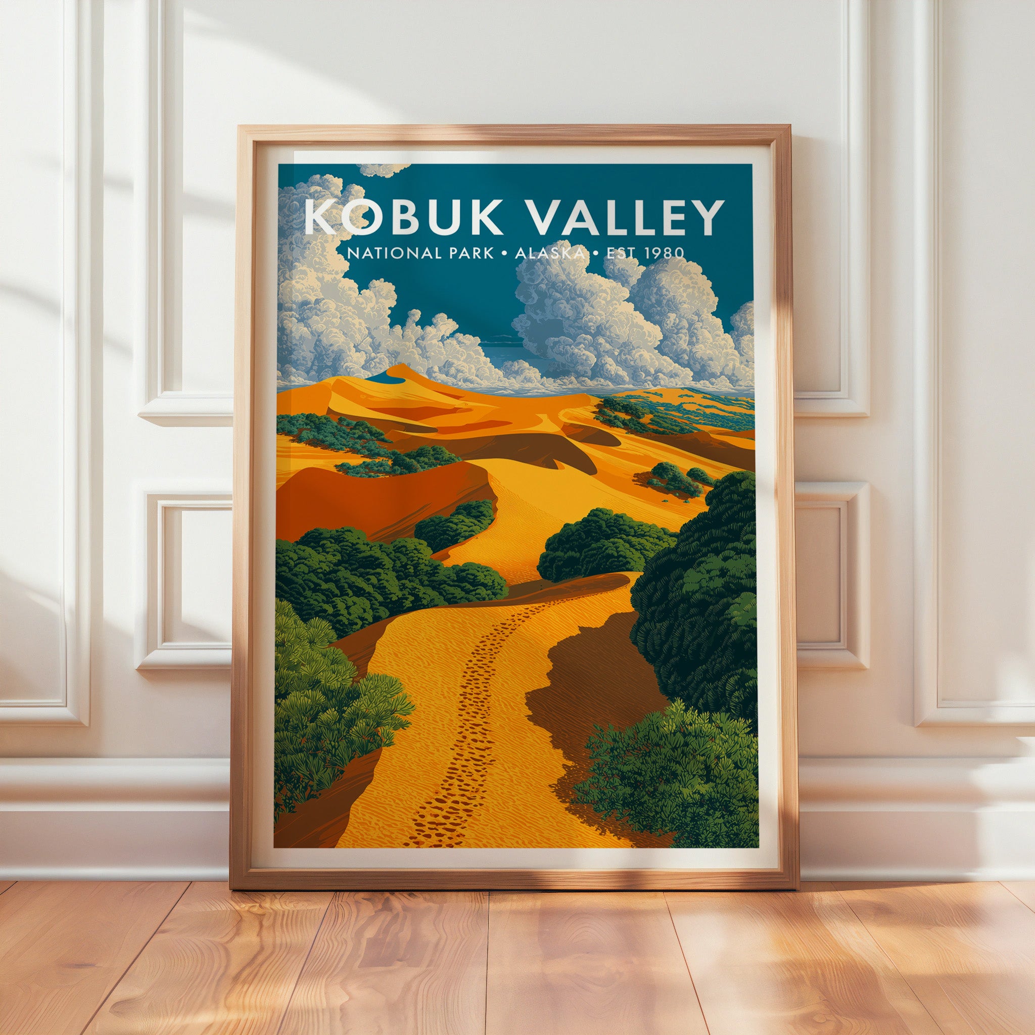 Retro Kobuk Valley National Park Print