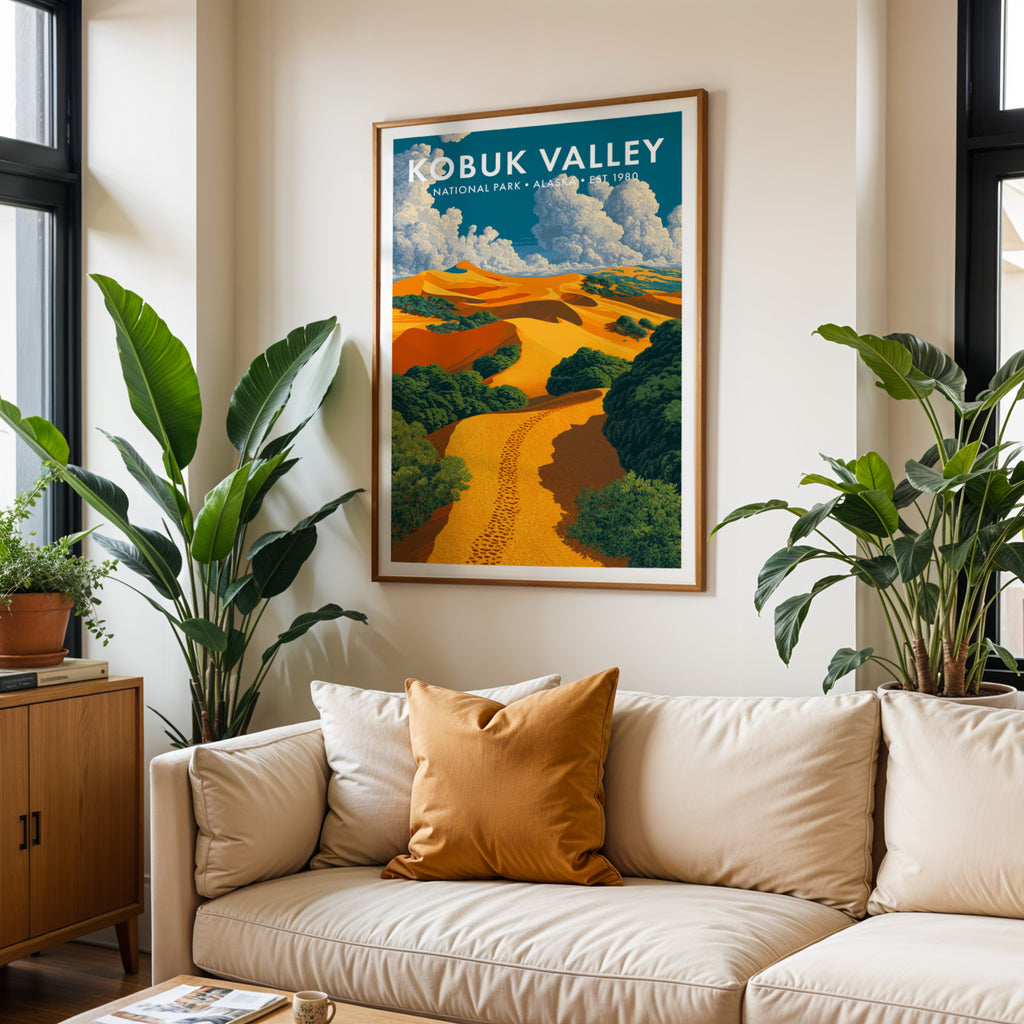 Retro Kobuk Valley National Park Print