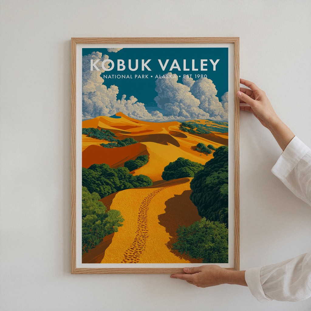 Retro Kobuk Valley National Park Print
