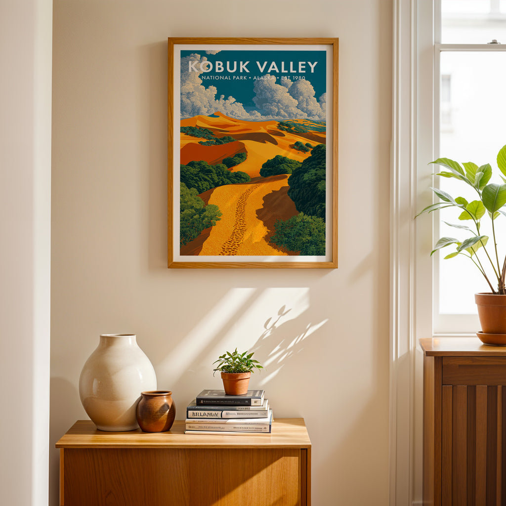 Retro Kobuk Valley National Park Print