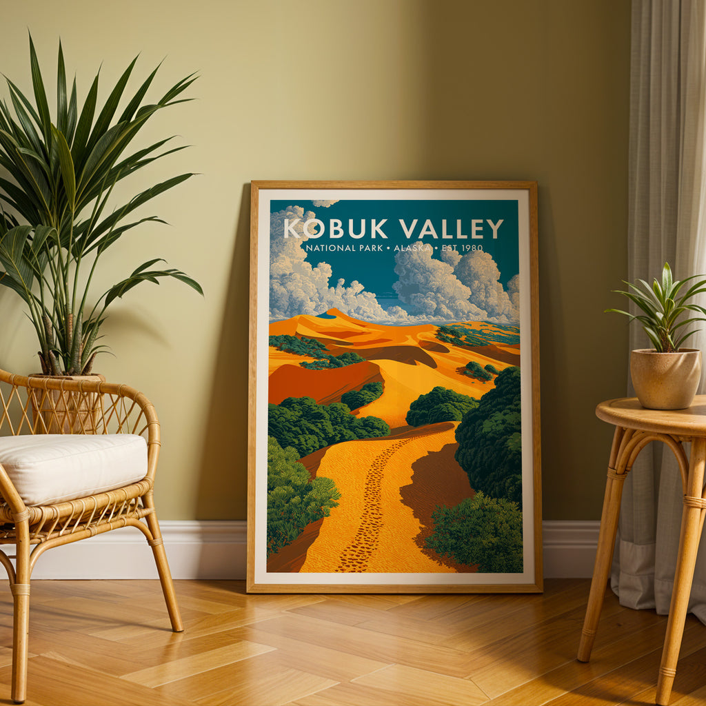 Retro Kobuk Valley National Park Print