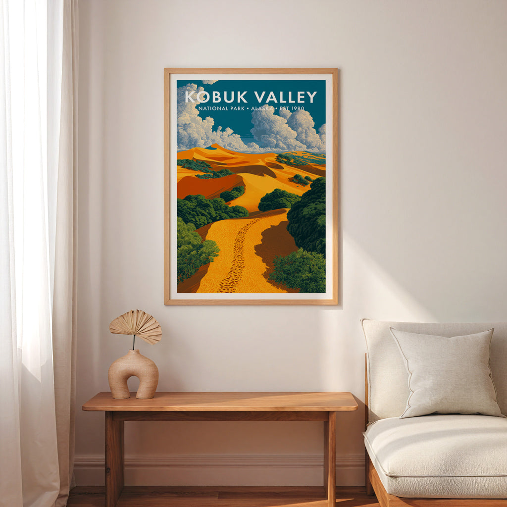 Retro Kobuk Valley National Park Print