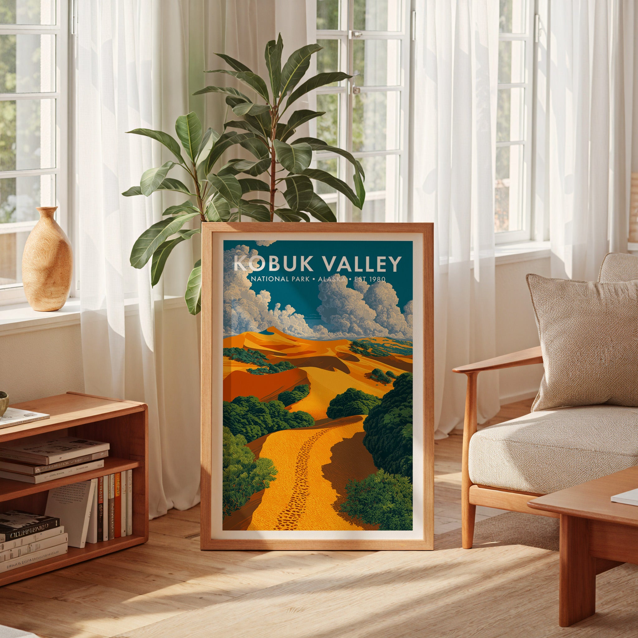 Retro Kobuk Valley National Park Print