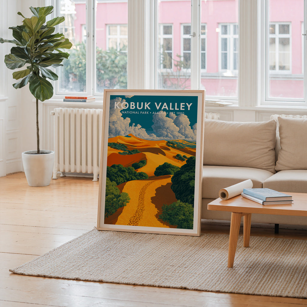 Retro Kobuk Valley National Park Print