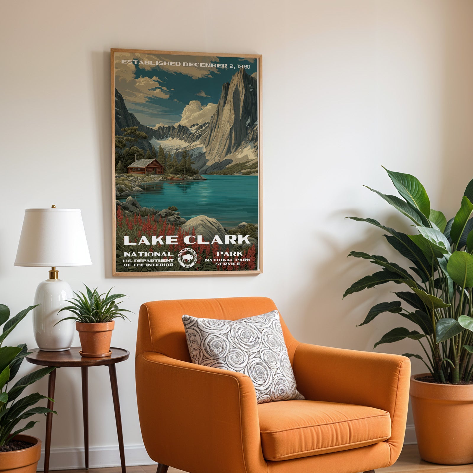Lake Clark National Park Vintage WPA
