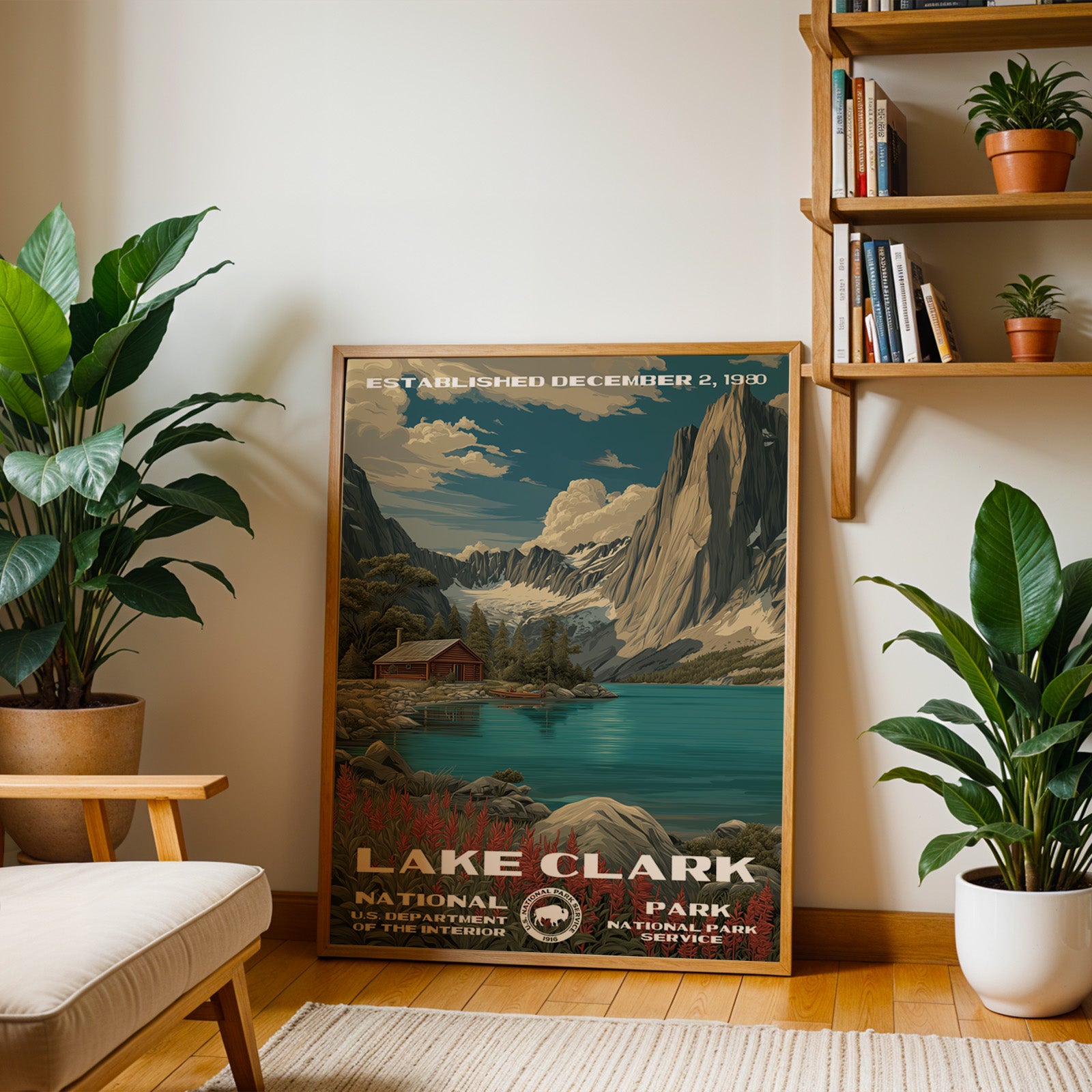 Lake Clark National Park Vintage WPA