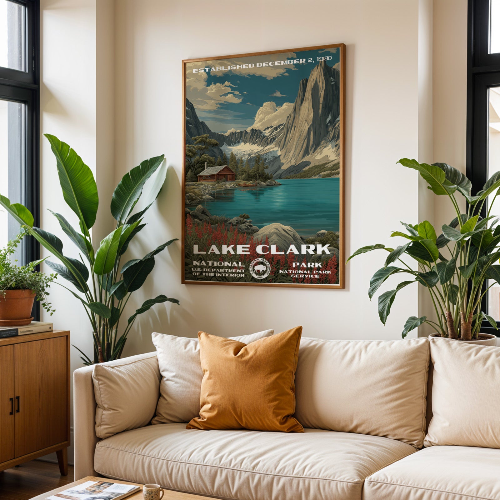 Lake Clark National Park Vintage WPA