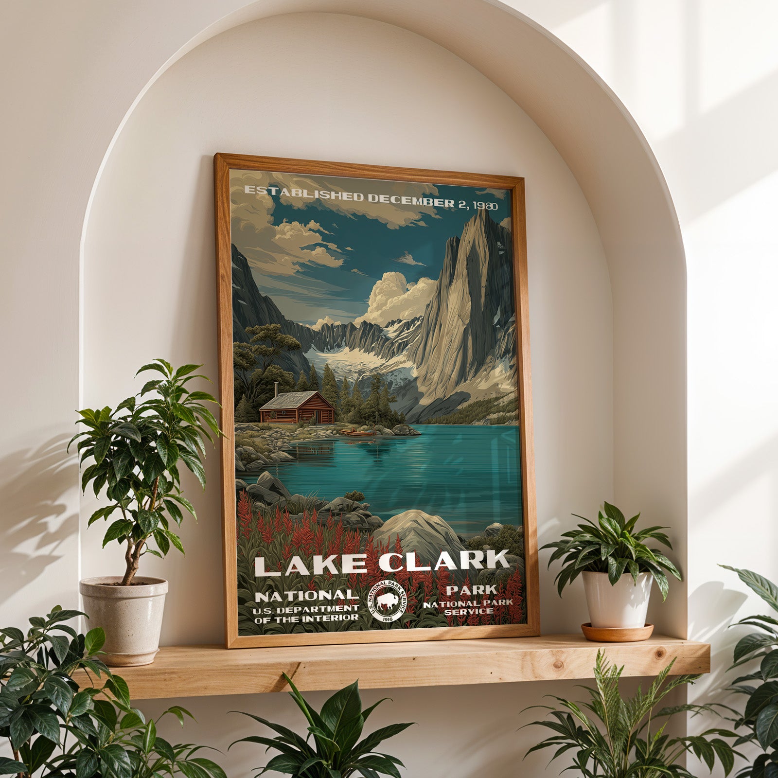 Lake Clark National Park Vintage WPA