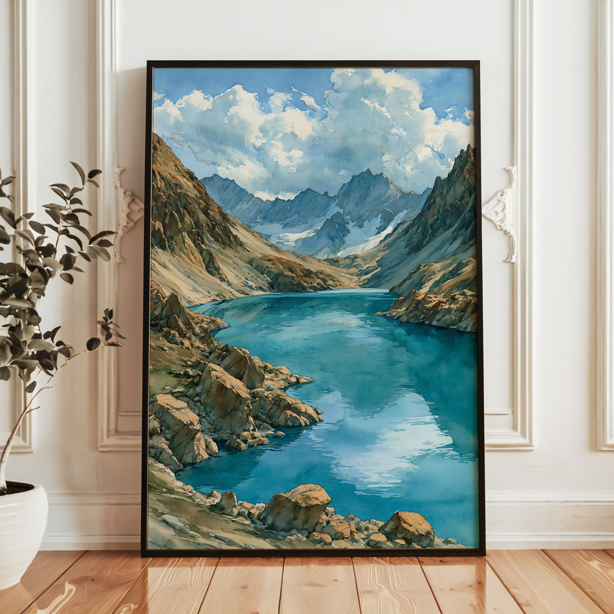 Lake Clark National Park Watercolor Art