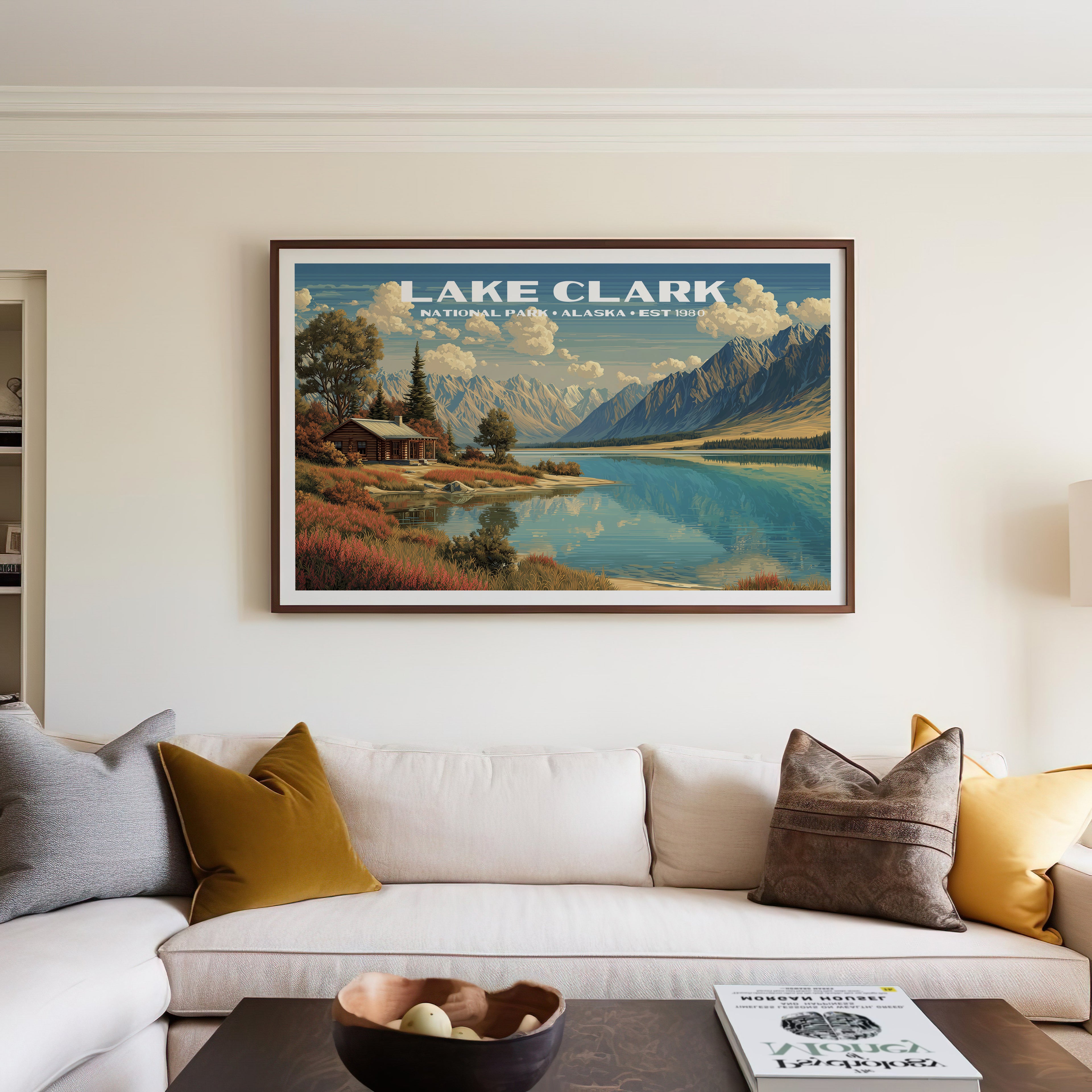 Lake Clark National Park Horizontal Vintage Art