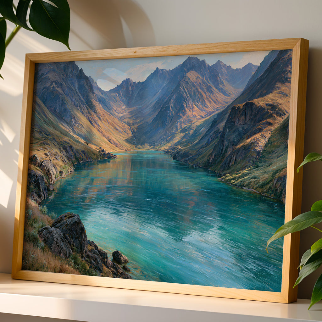 Lake Clark National Park Classical Oil Painting