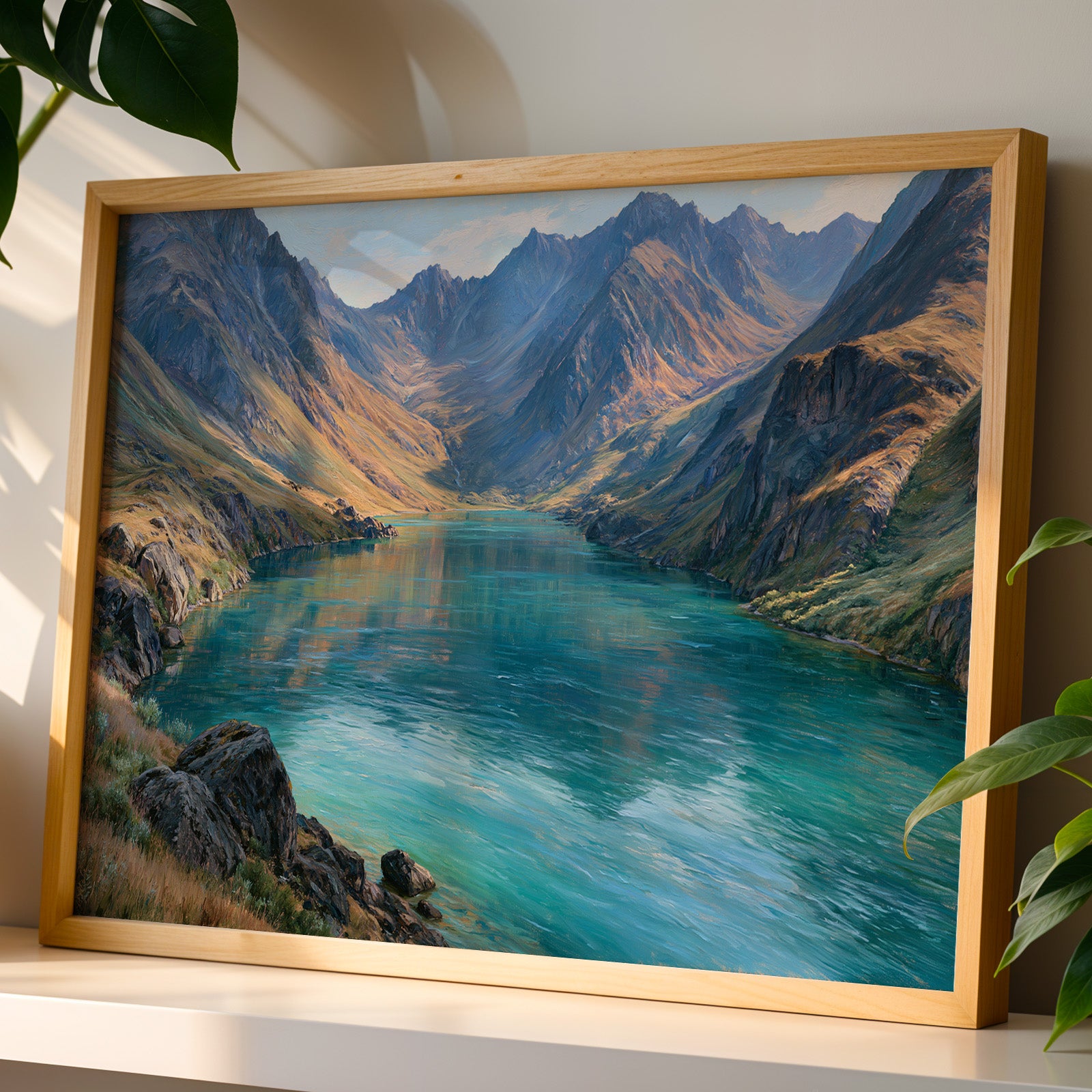 Lake Clark National Park Classical Oil Painting