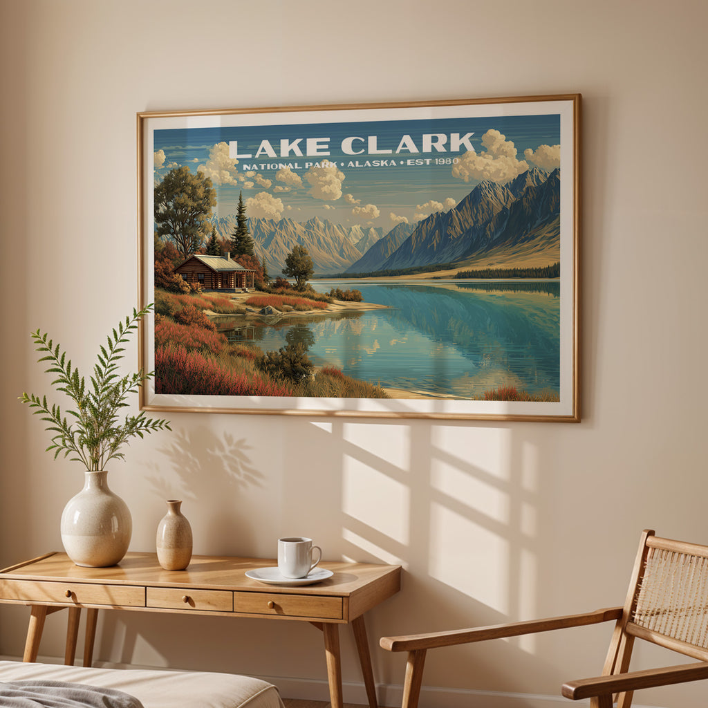 Lake Clark National Park Horizontal Vintage Art