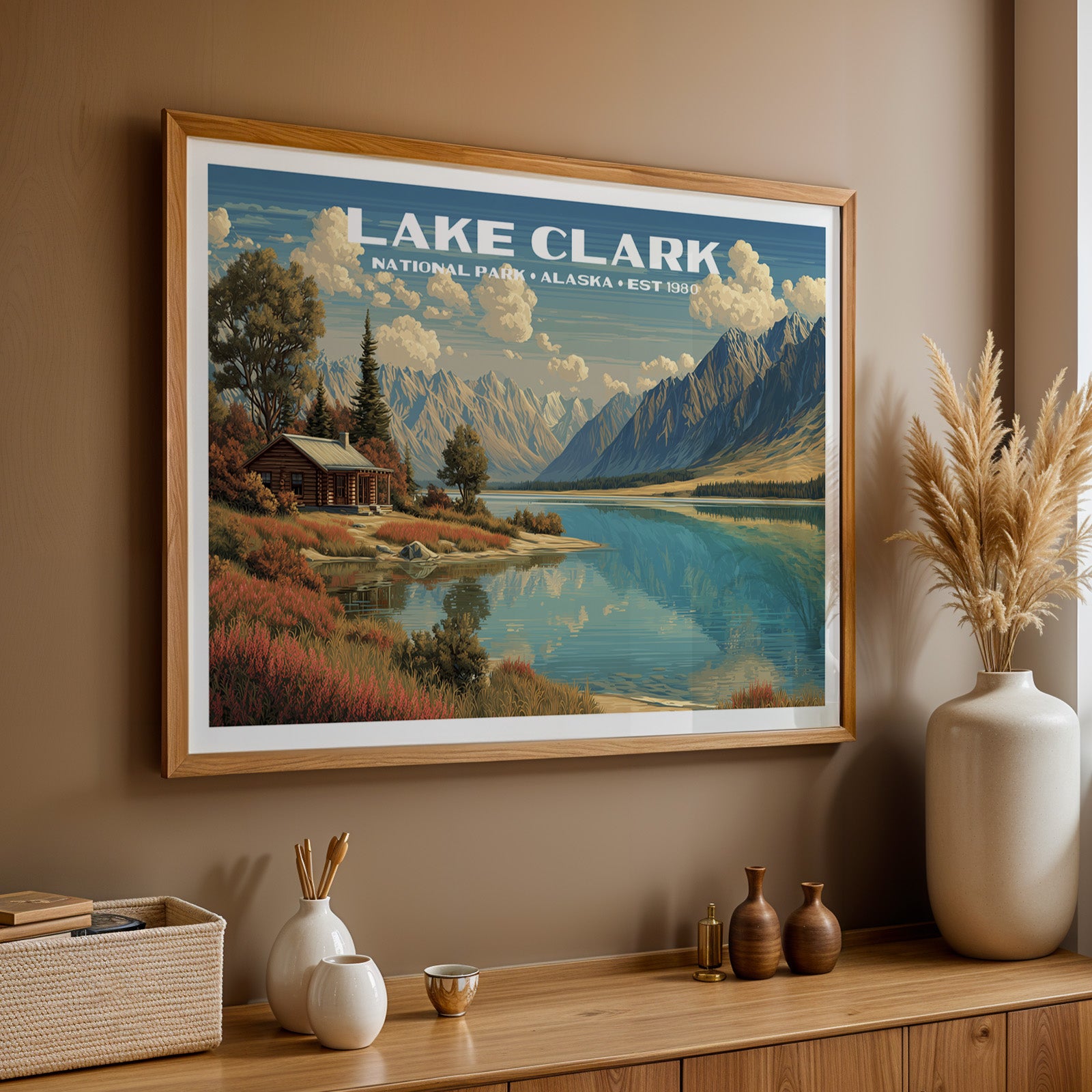 Lake Clark National Park Horizontal Vintage Art