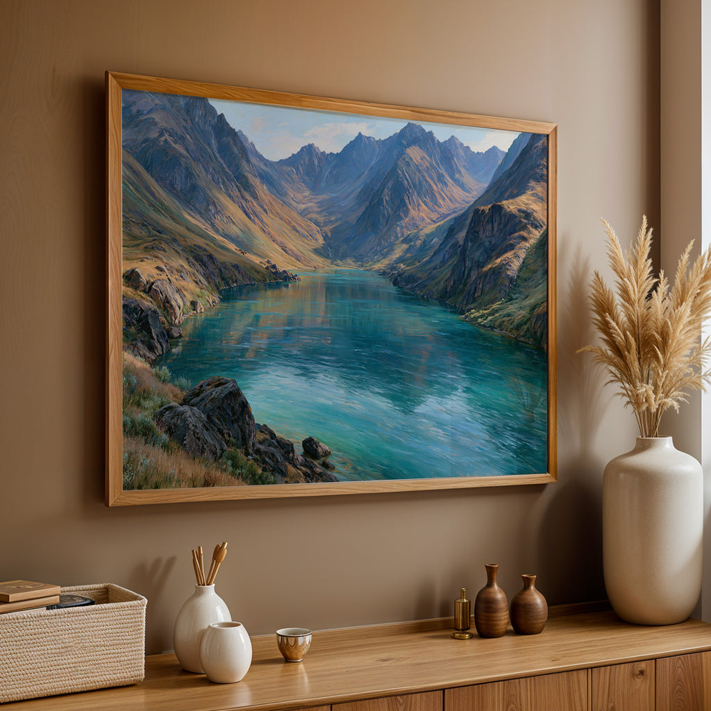 Lake Clark National Park Classical Oil Painting