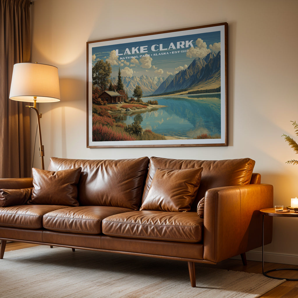 Lake Clark National Park Horizontal Vintage Art
