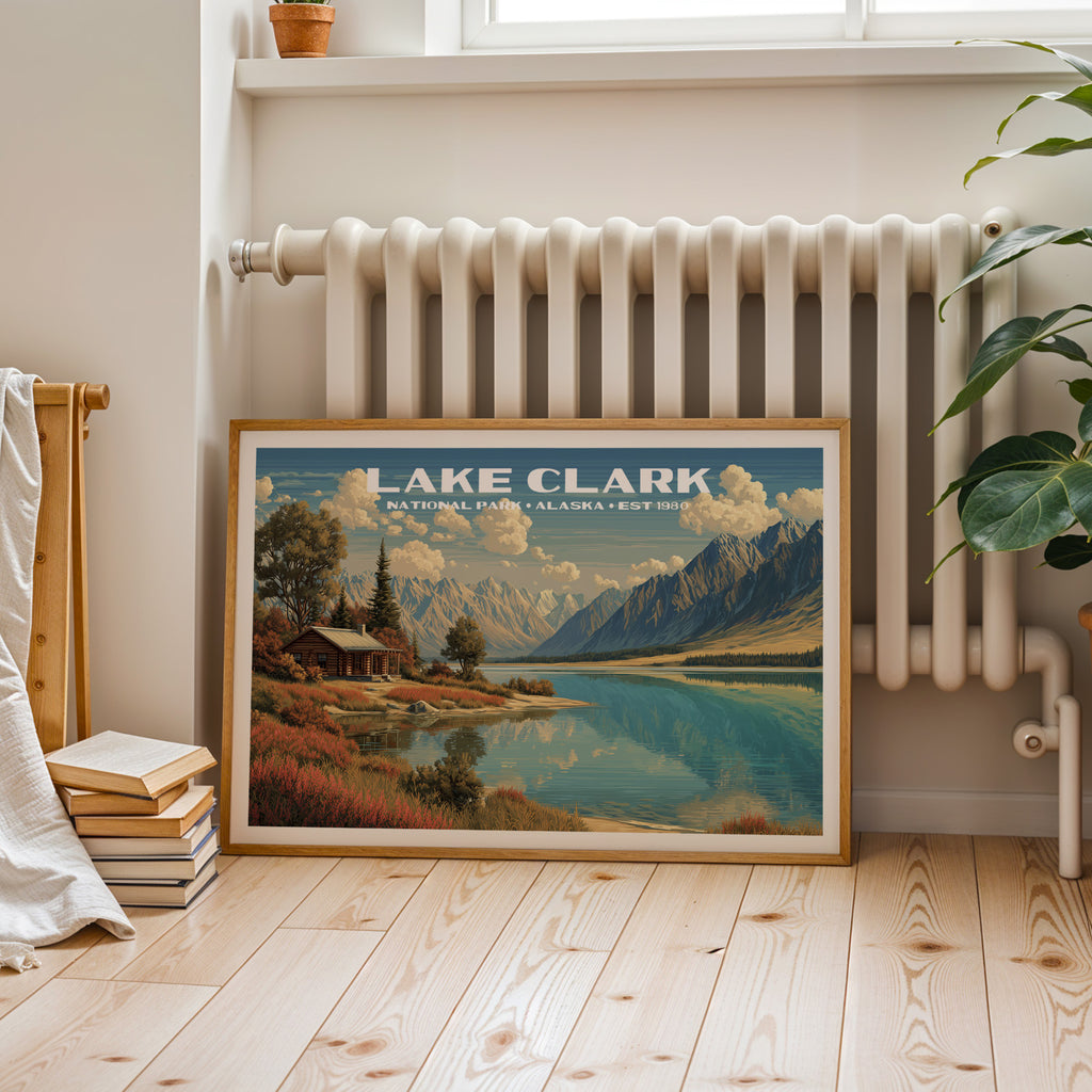 Lake Clark National Park Horizontal Vintage Art