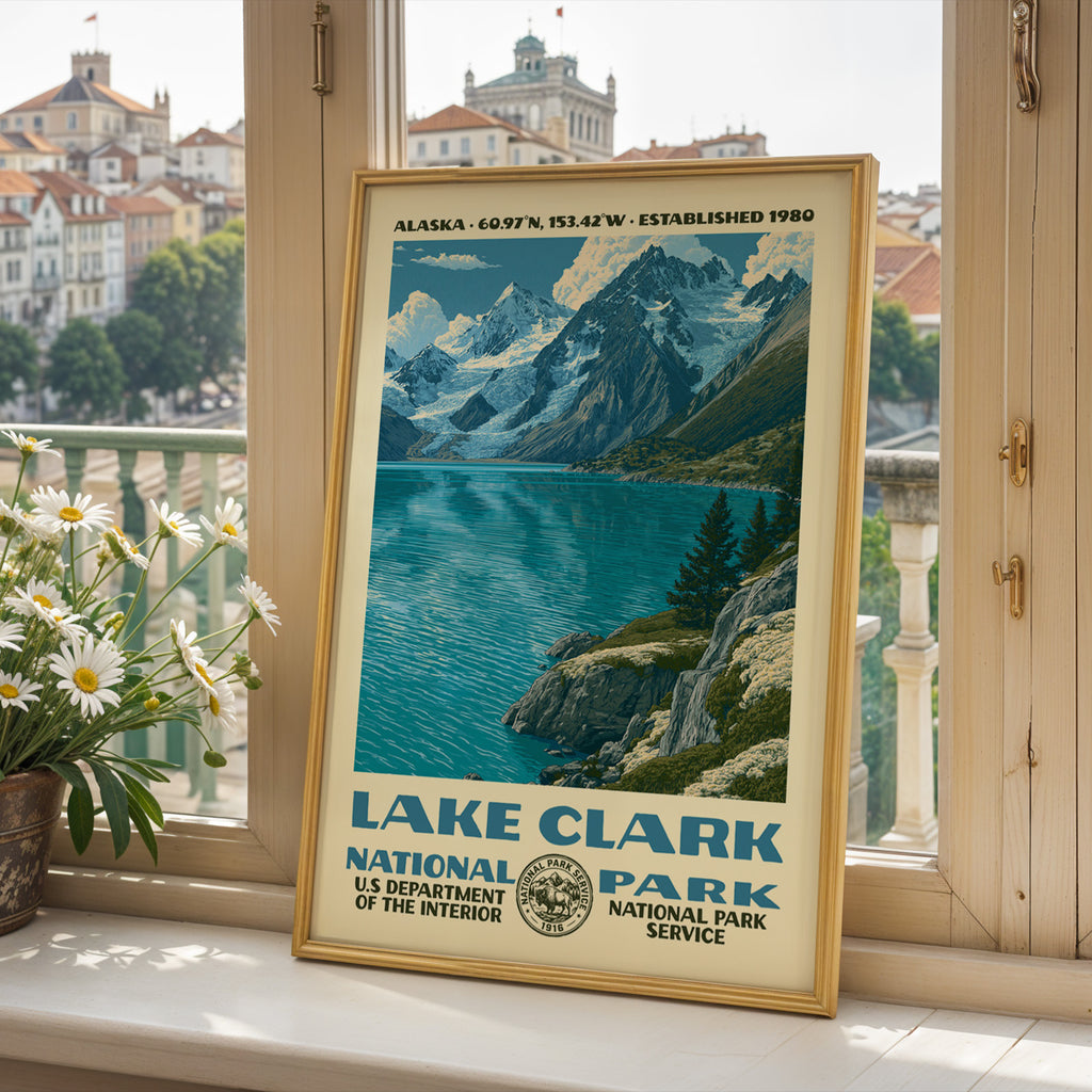 Lake Clark National Park Vintage WPA Art