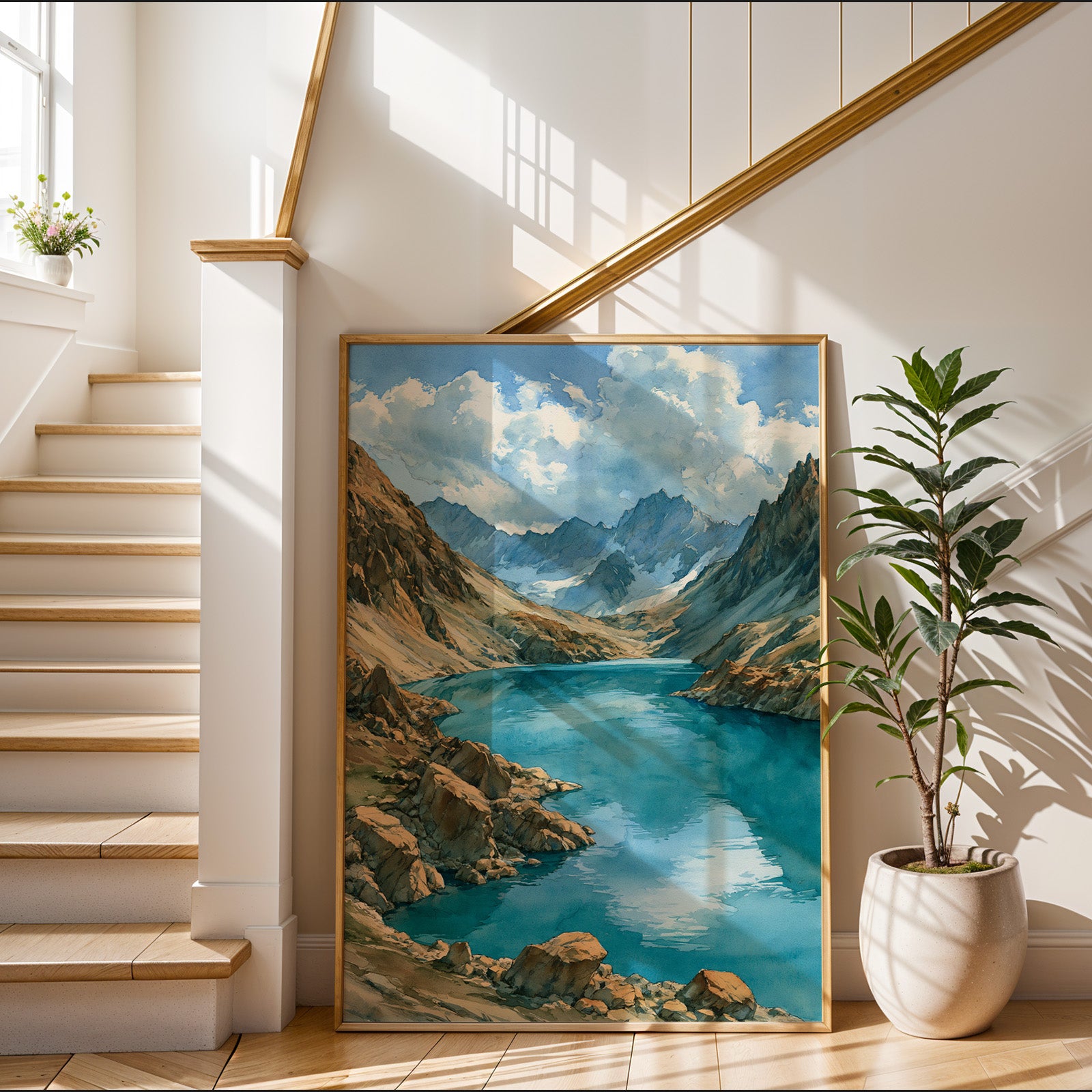 Lake Clark National Park Watercolor Art