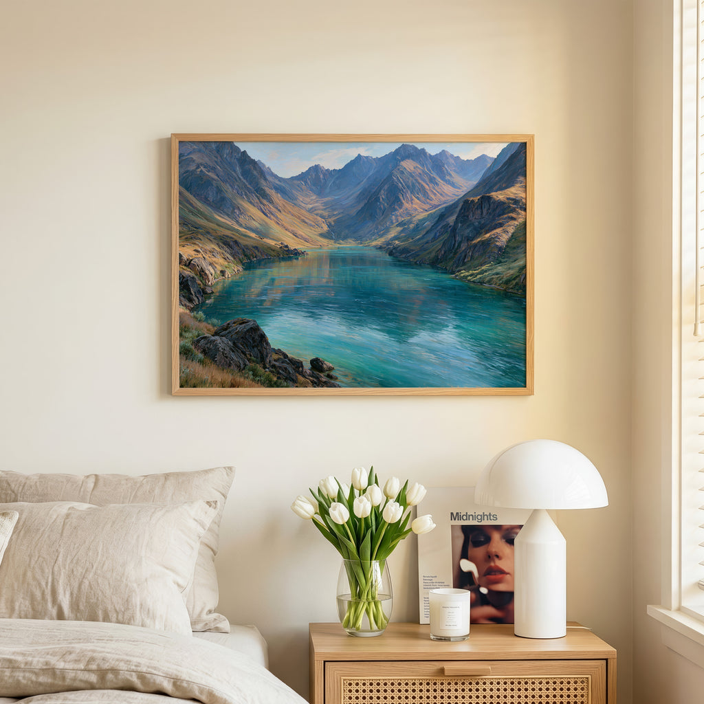 Lake Clark National Park Classical Oil Painting