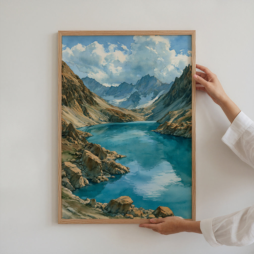 Lake Clark National Park Watercolor Art