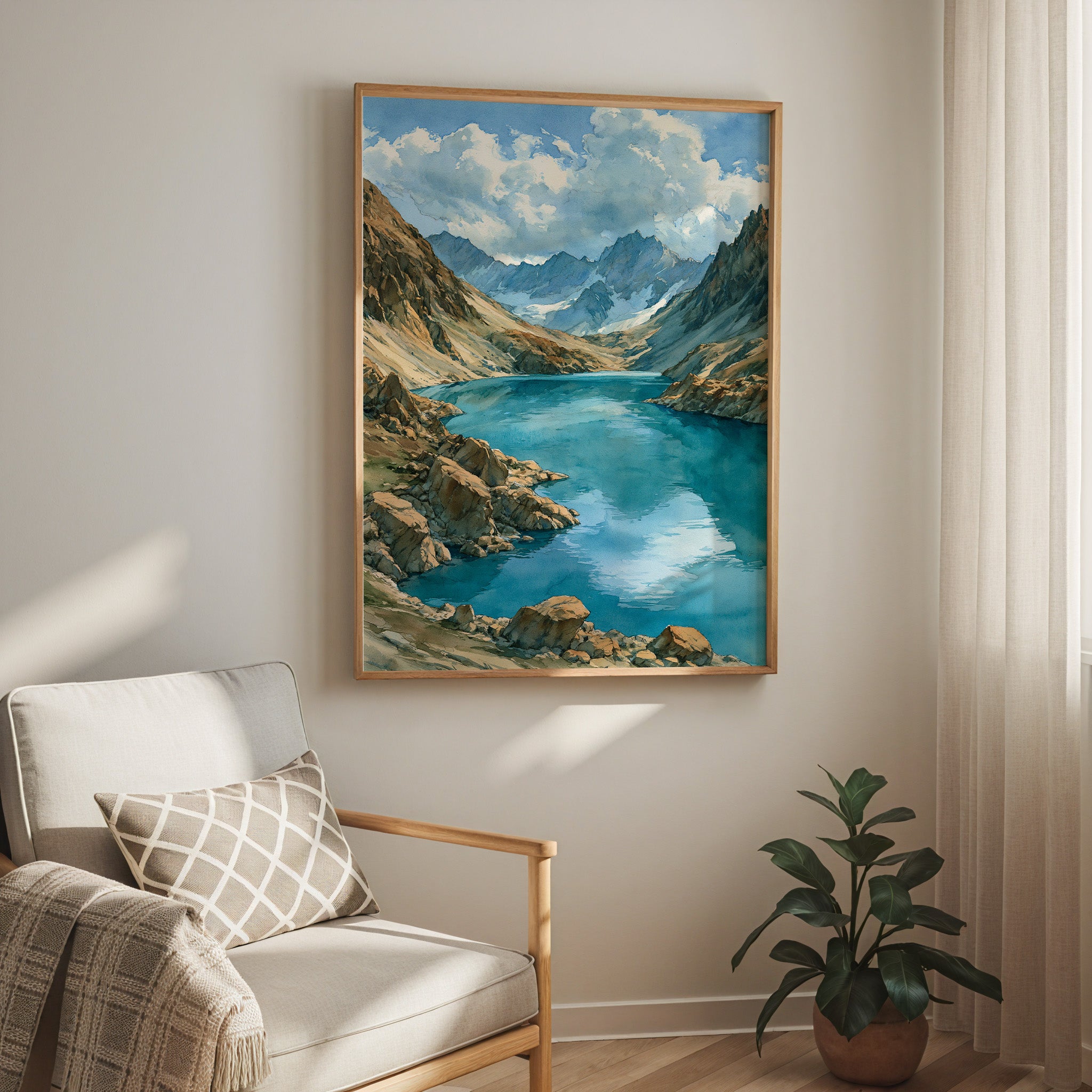 Lake Clark National Park Watercolor Art