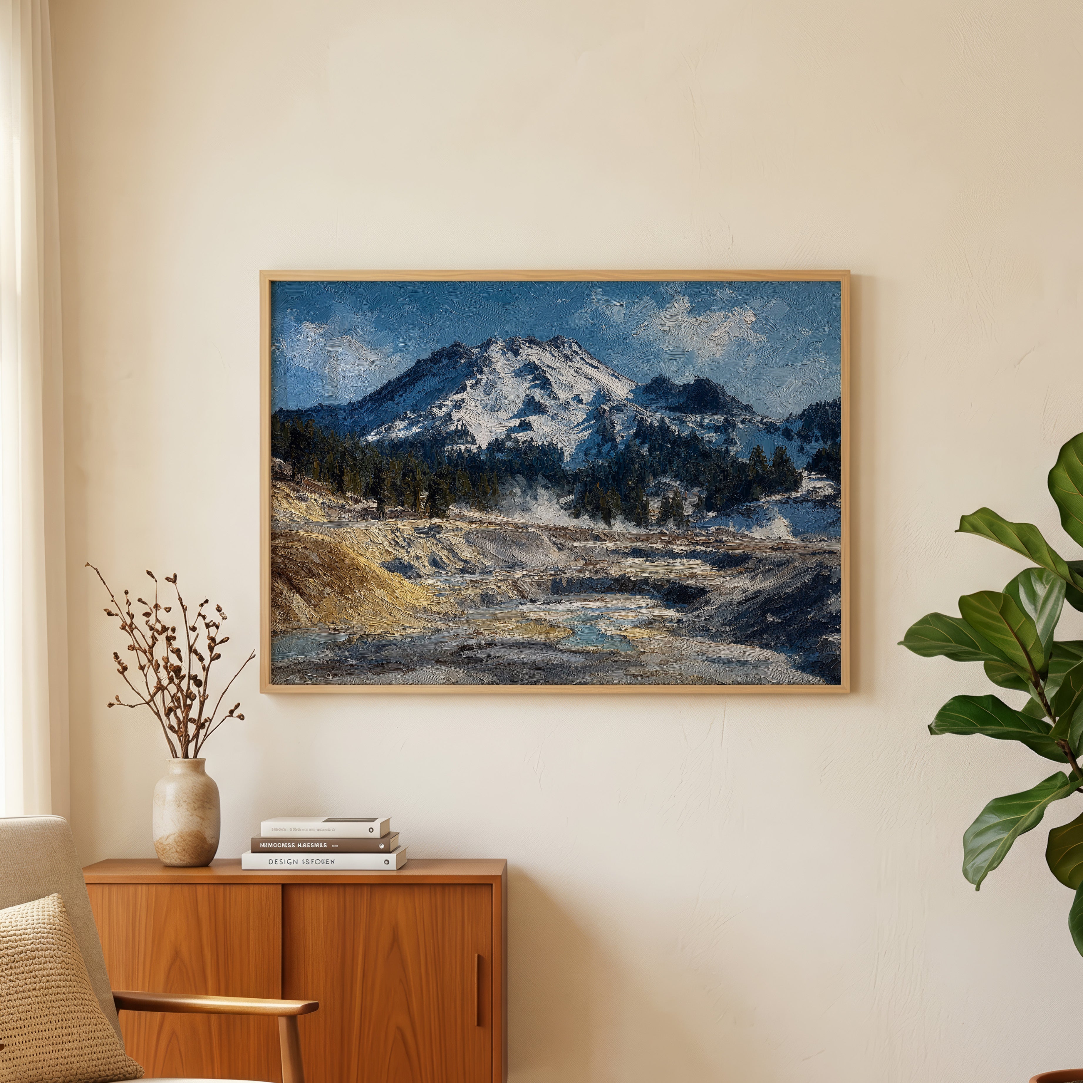 Lassen Volcanic National Park Oil Painting
