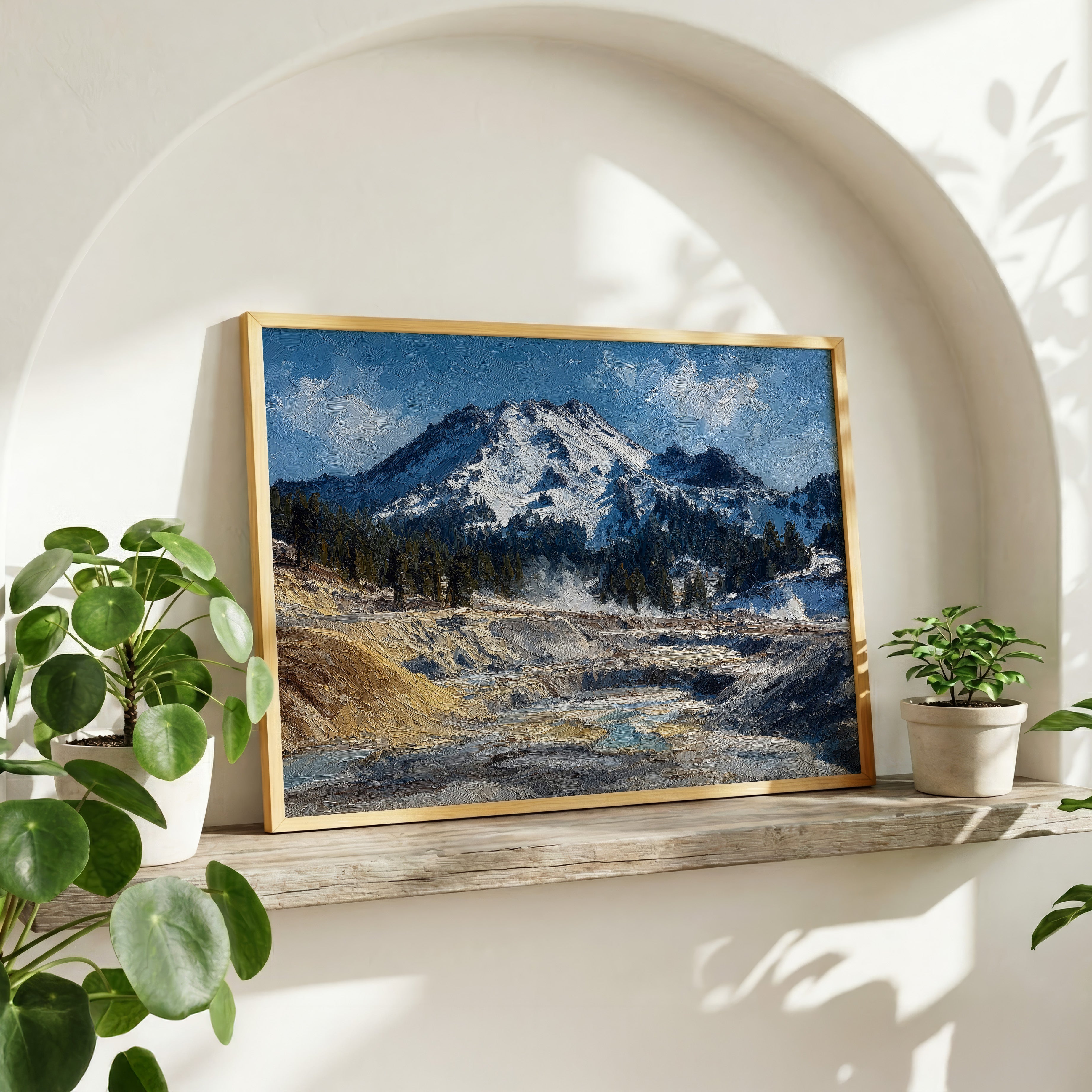 Lassen Volcanic National Park Oil Painting