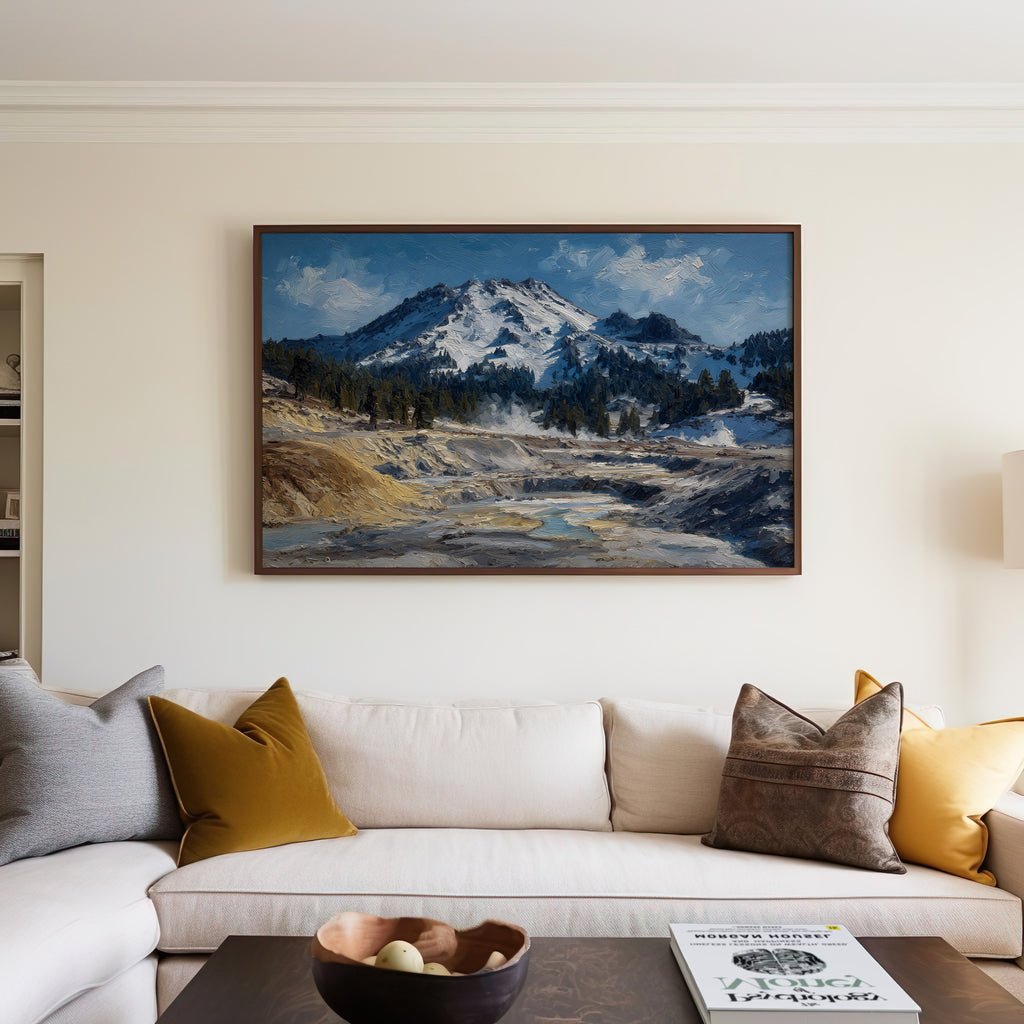 Lassen Volcanic National Park Oil Painting